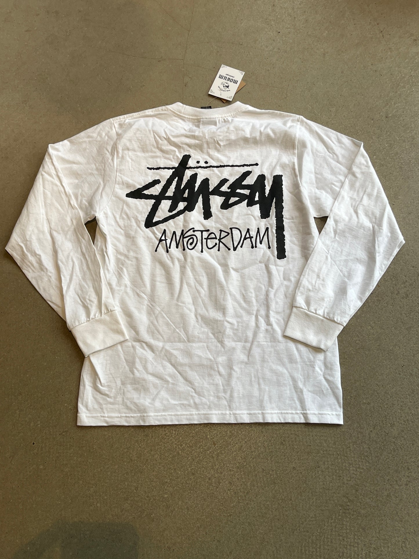 Stussy Amsterdam Long Sleeve Tee White S