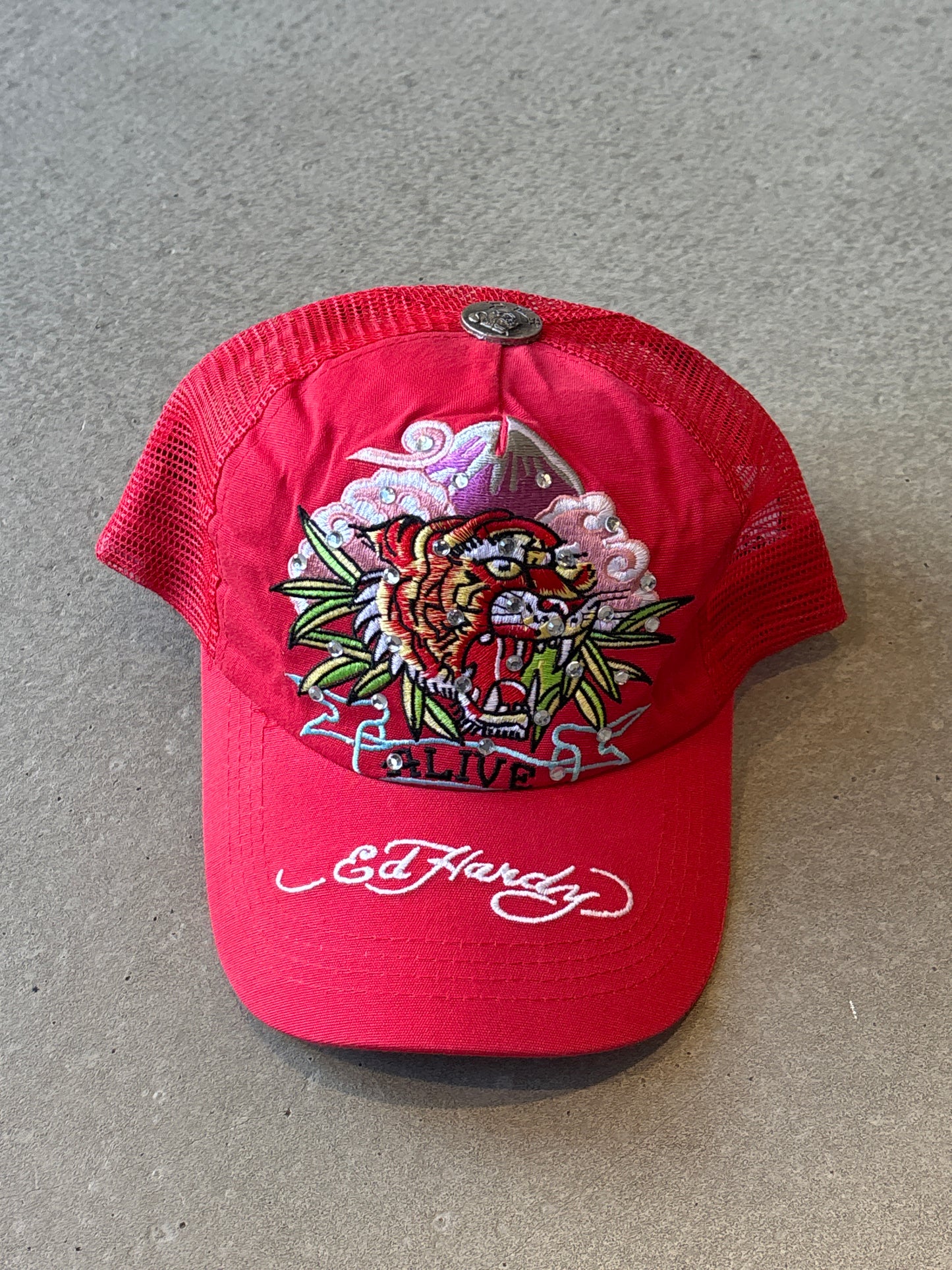Bootleg Ed Hardy Cap Red