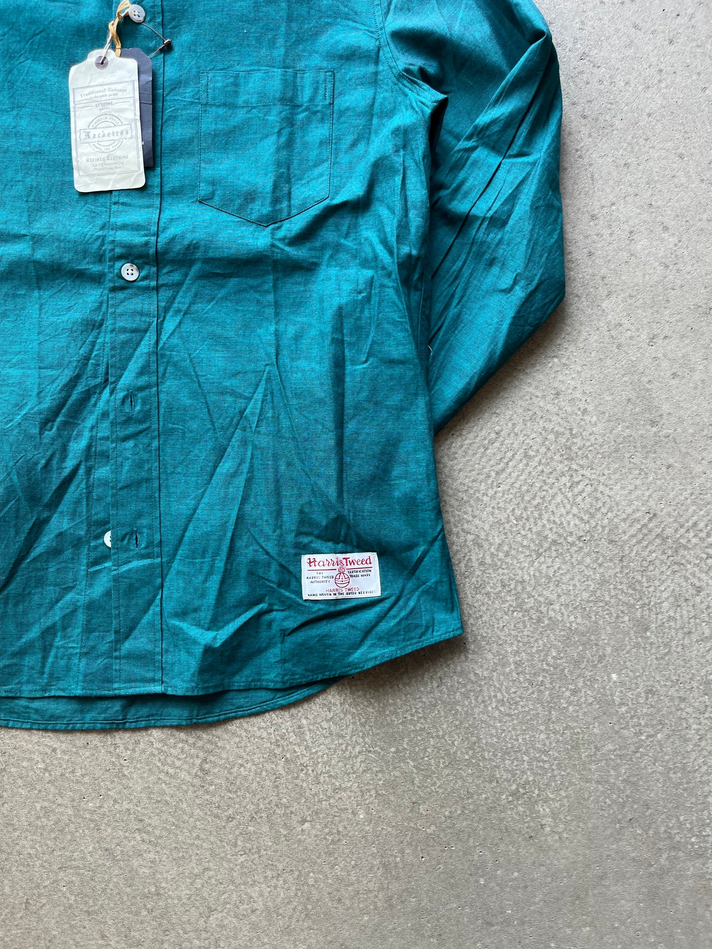 Harris Tweed Japan Shirt Green L