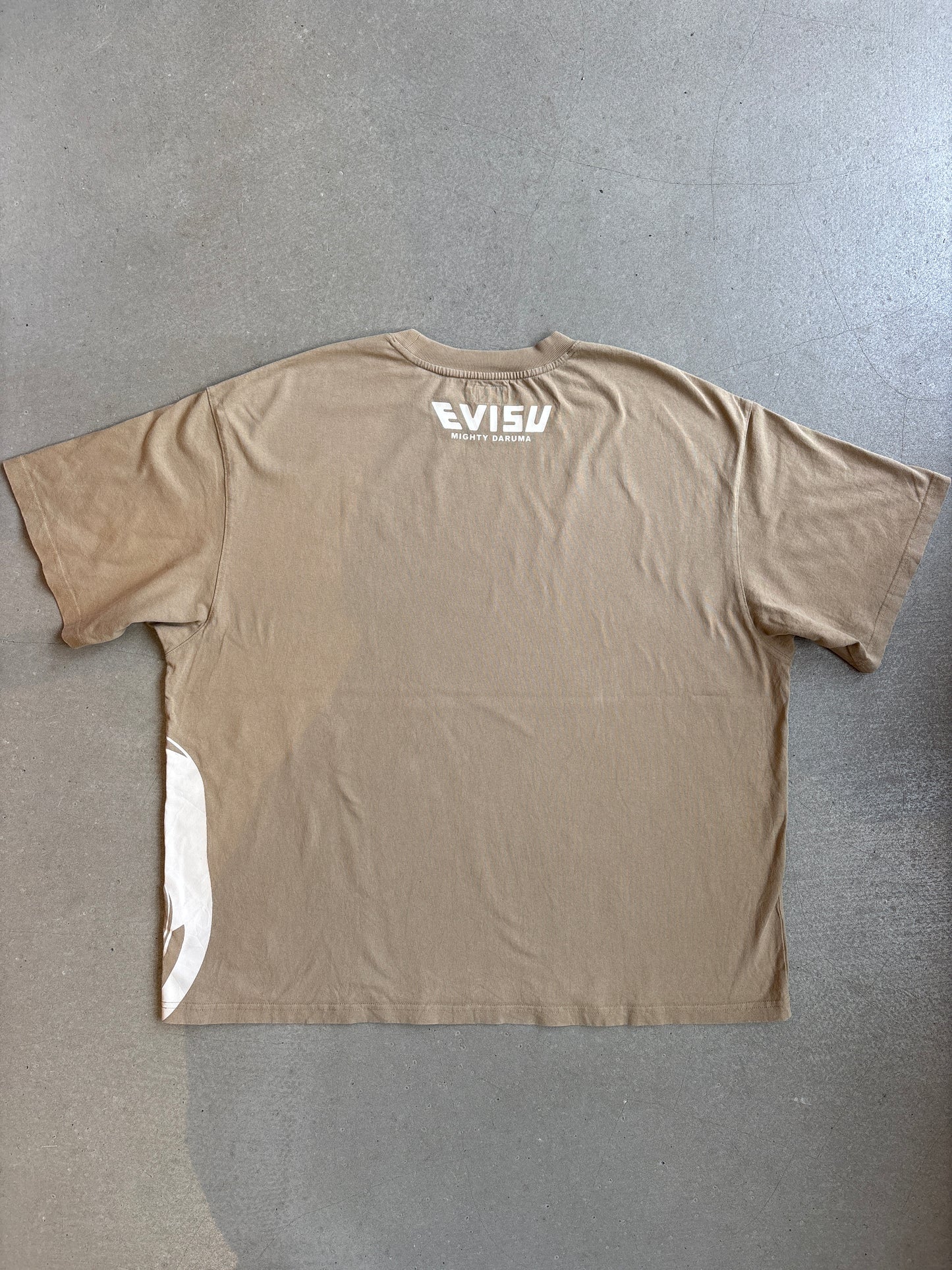 Evisu Tee XXL Beige 'Mighty Daruma'