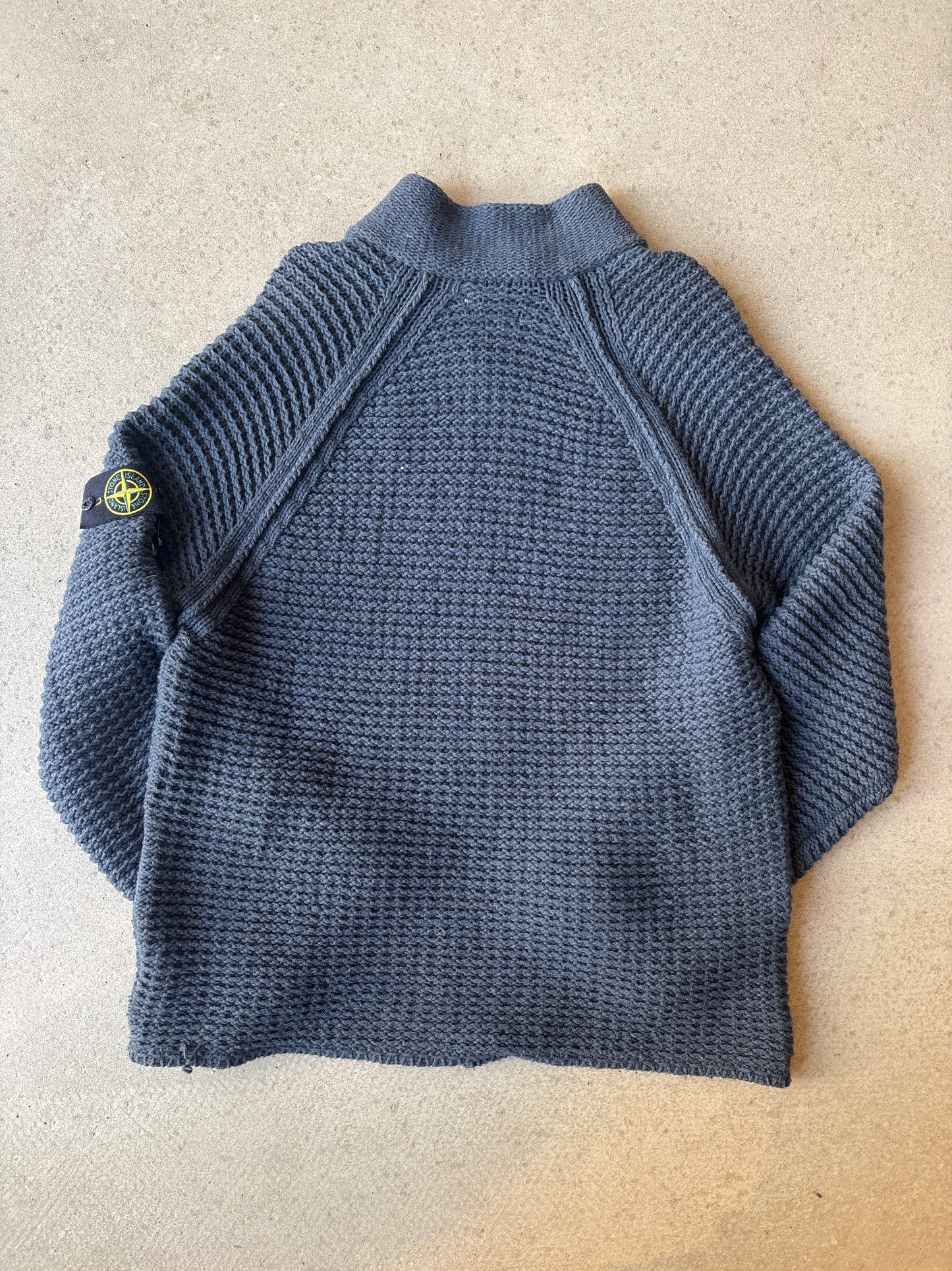 Vintage Stone Island Heavy Knit Grey XXL