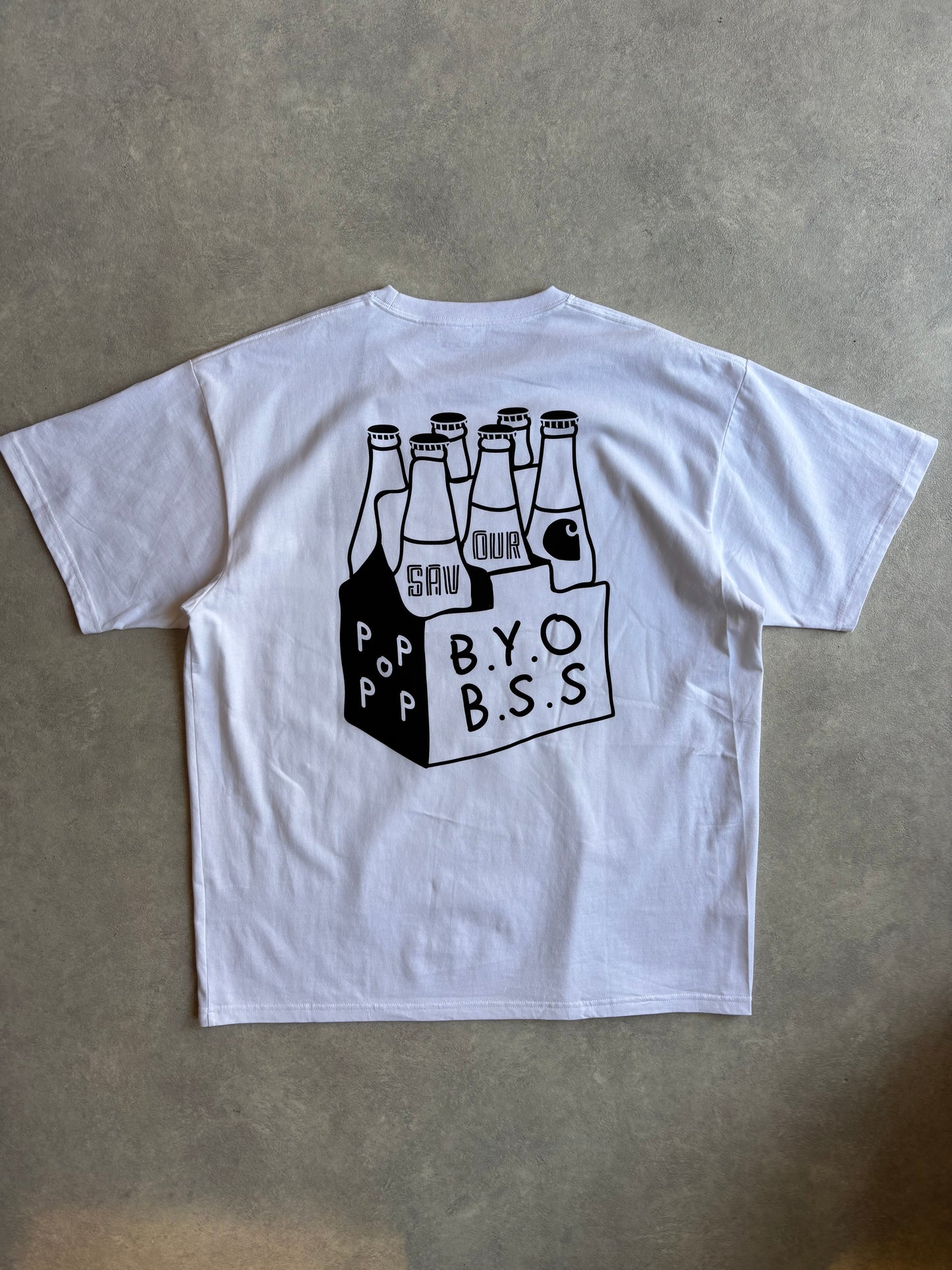 Pop Trading Company x Carhartt White T-Shirt XL