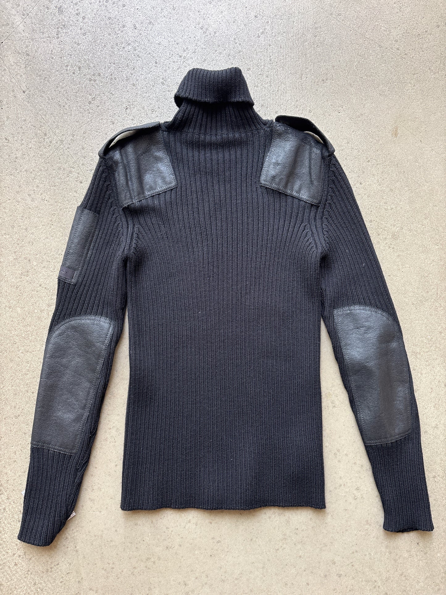 Prada Turtleneck Knit Sweater Black 50