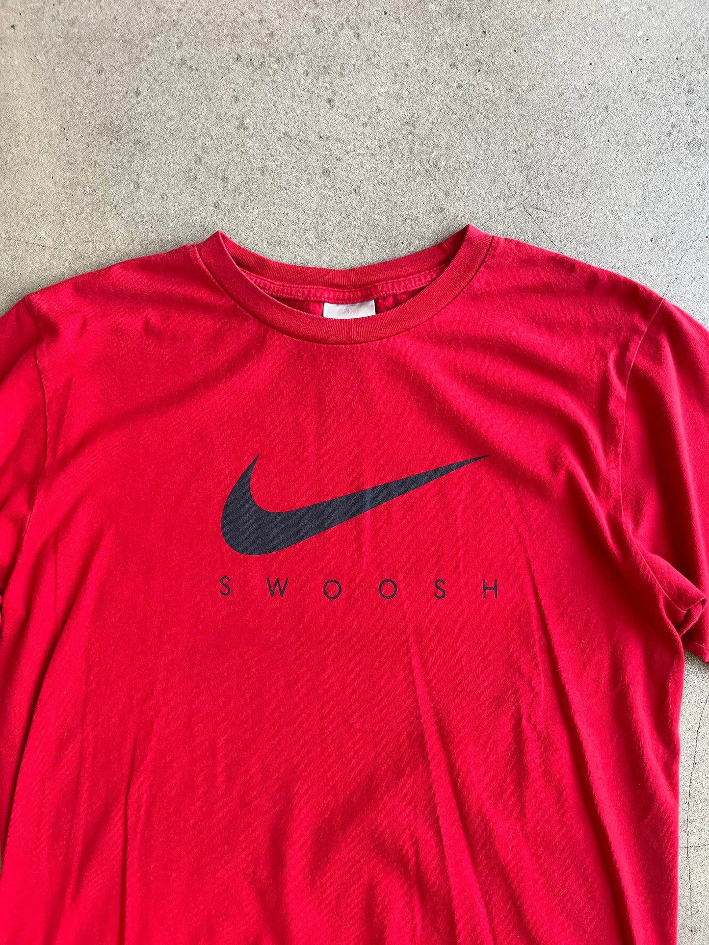 Vintage Nike Swoosh Red Tee M