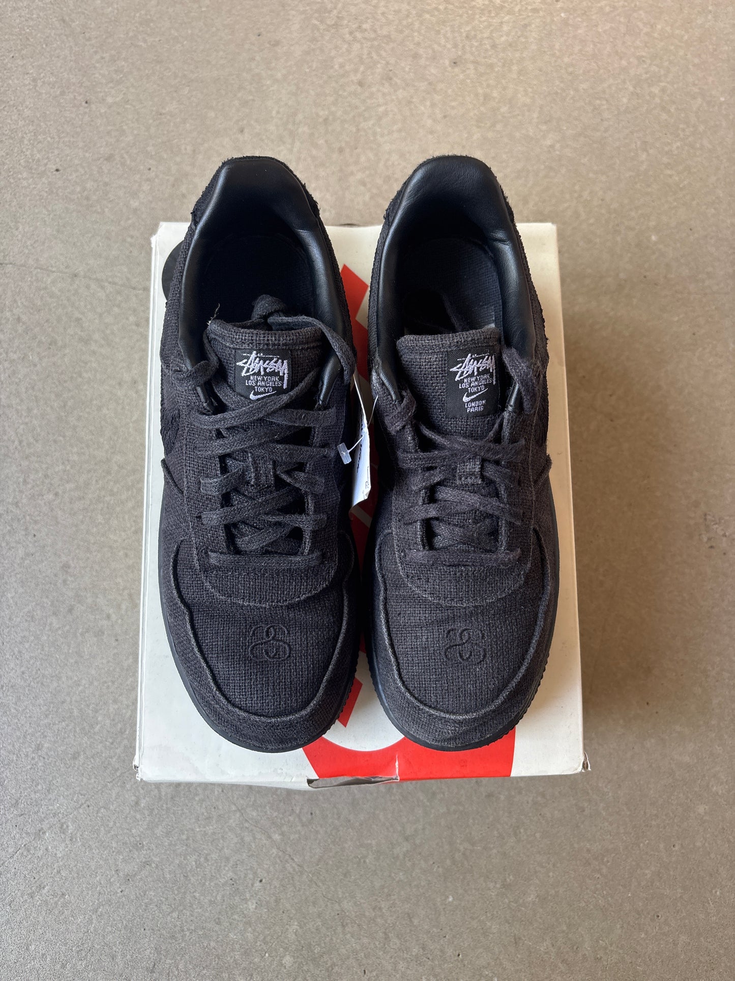 Nike x Stüssy Air Force 1 Black EU 35
