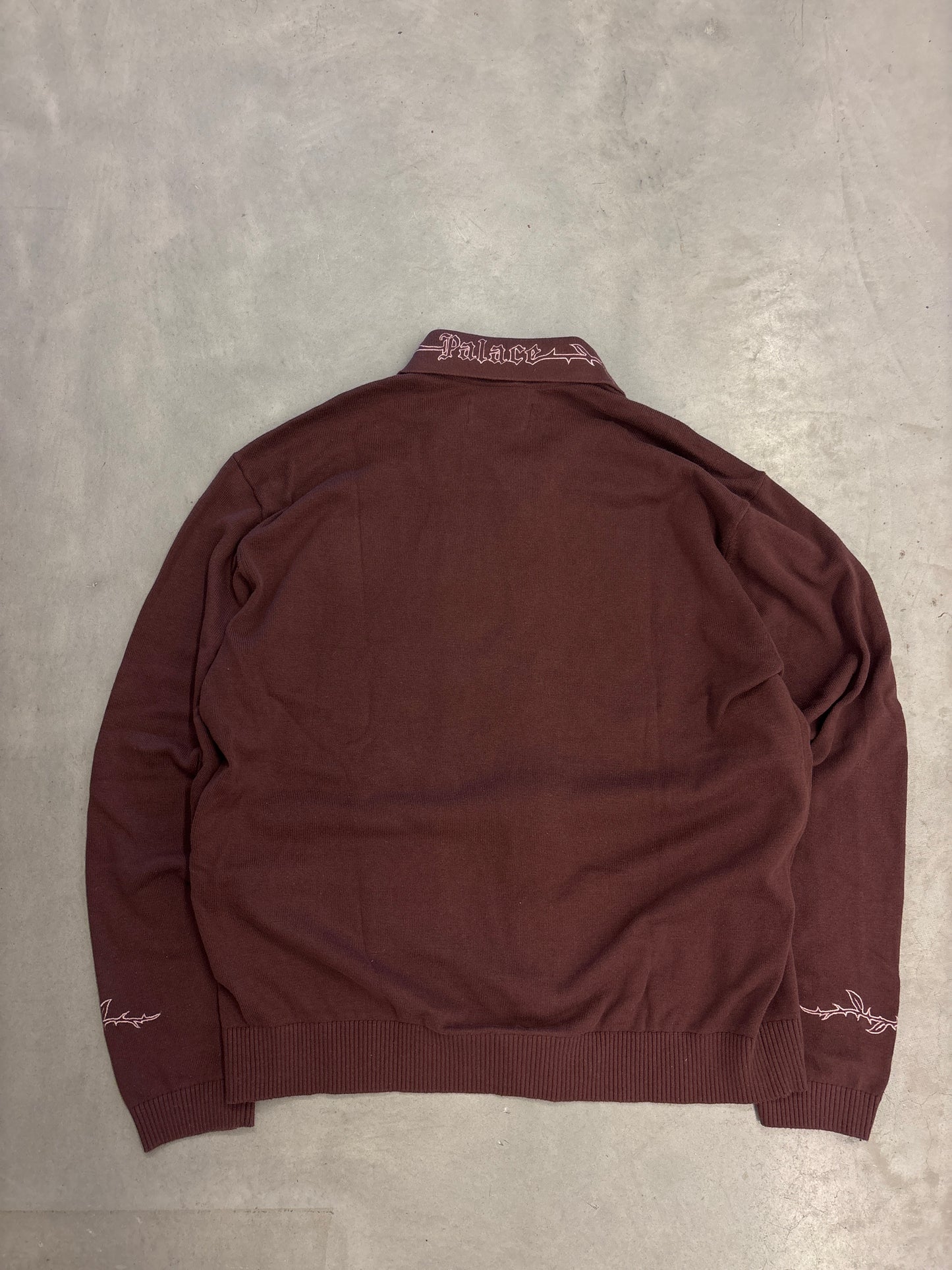 Palace Flexus Zip Longsleeve Nice Brown S