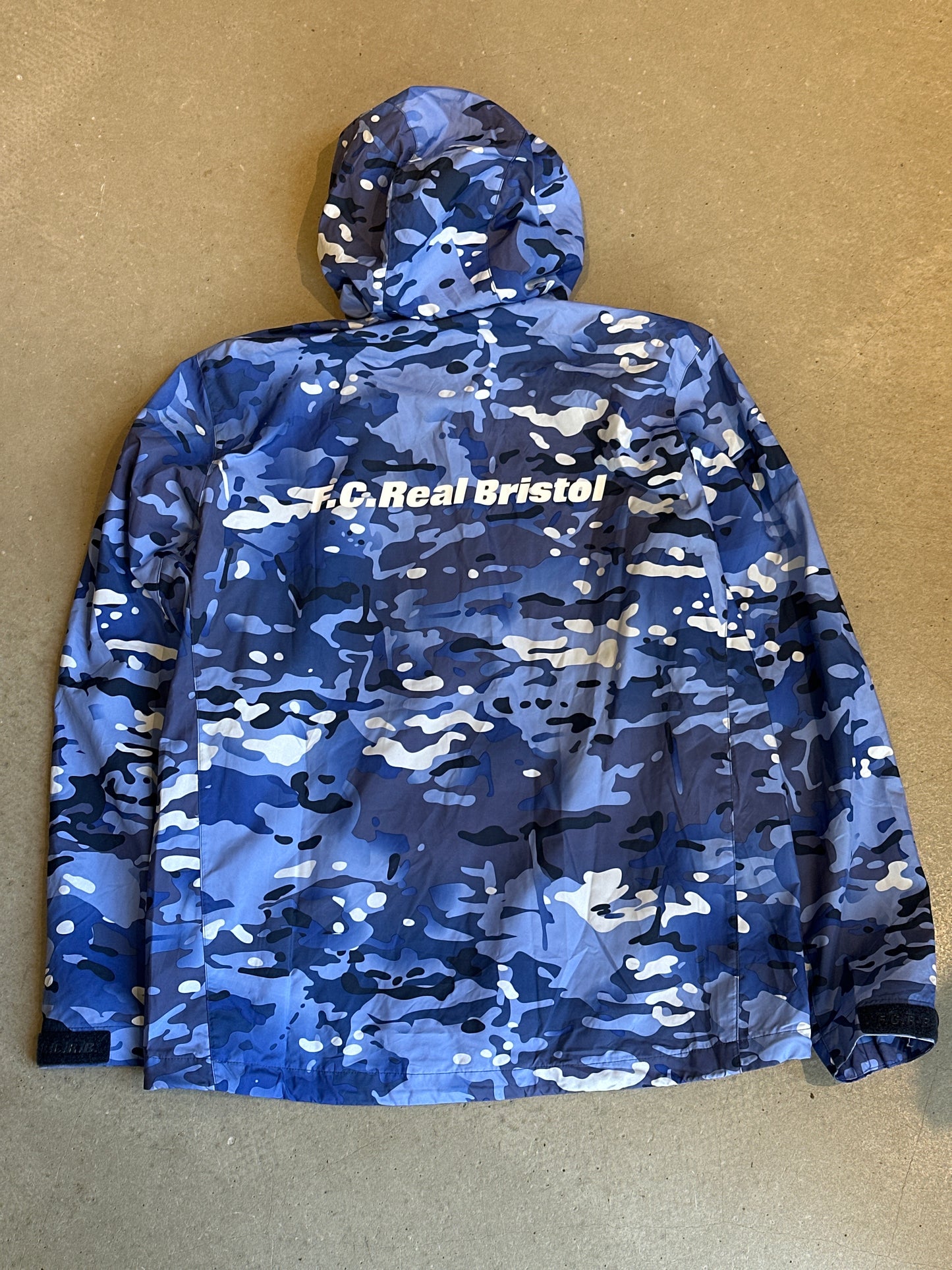 Nike F.C Real Bristol Jacket Camo Blue Large
