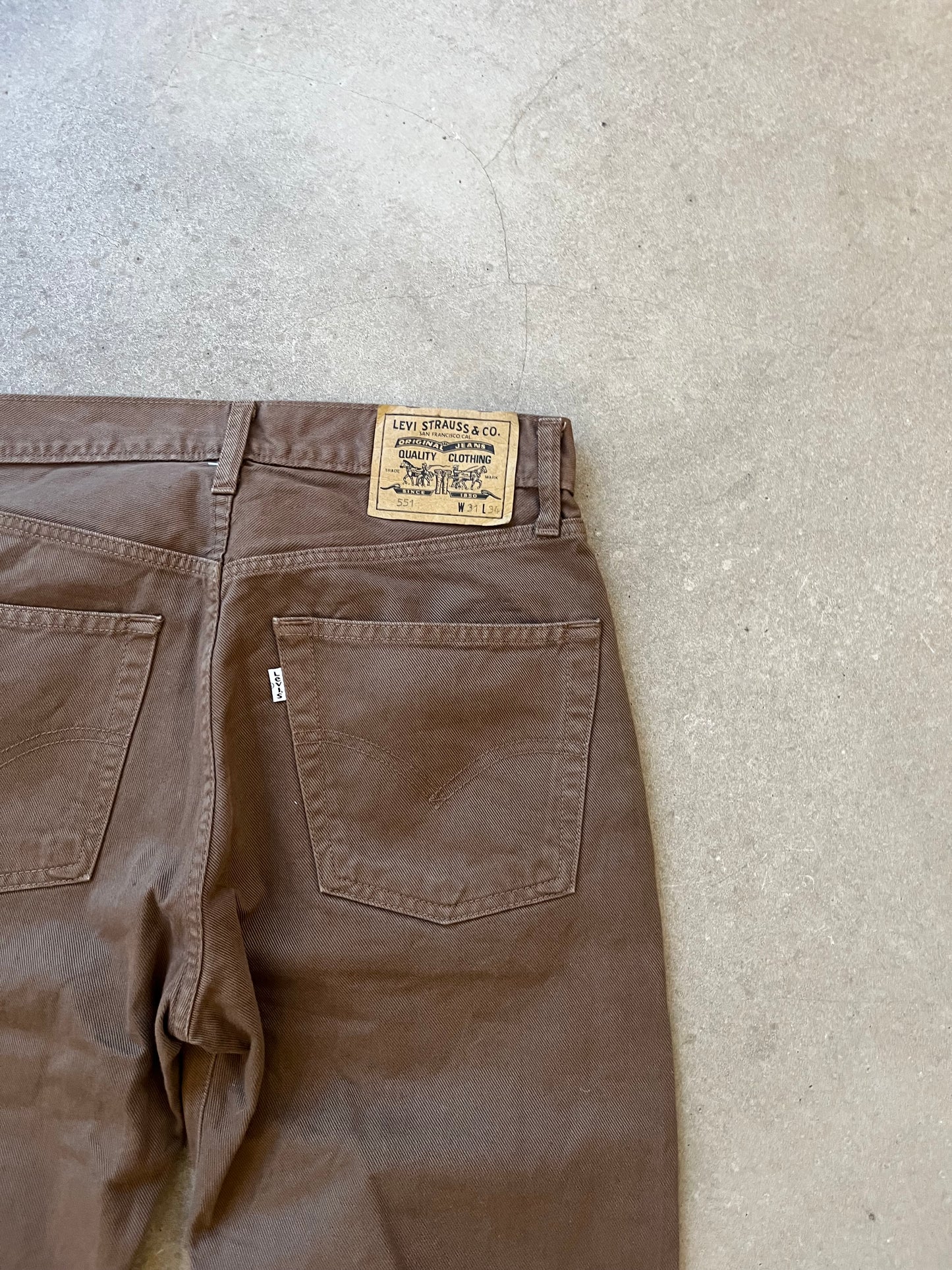 Levi's 551 Brown 31 x 34