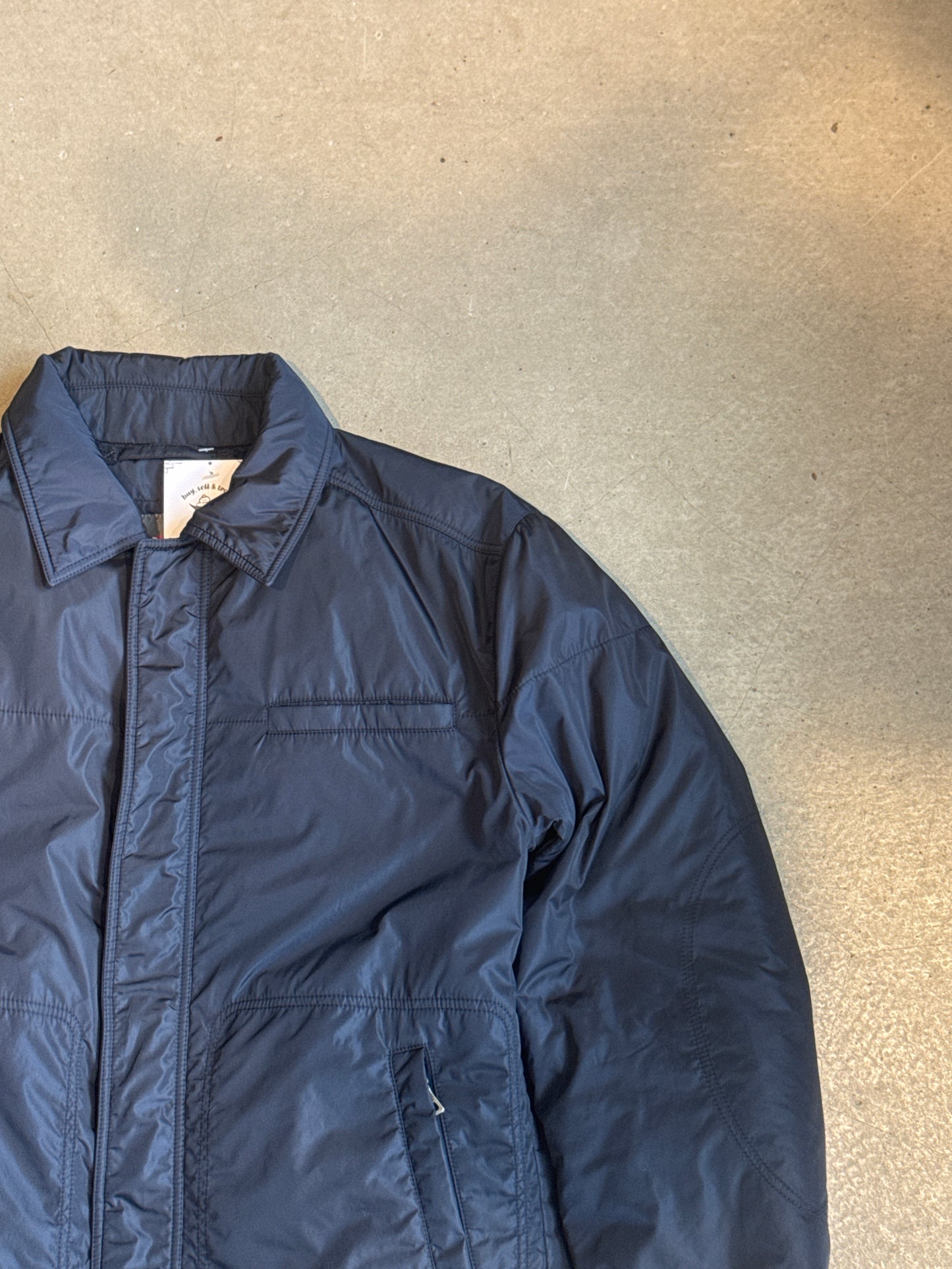 Prada Black Label Nylon Down Jacket Navy S