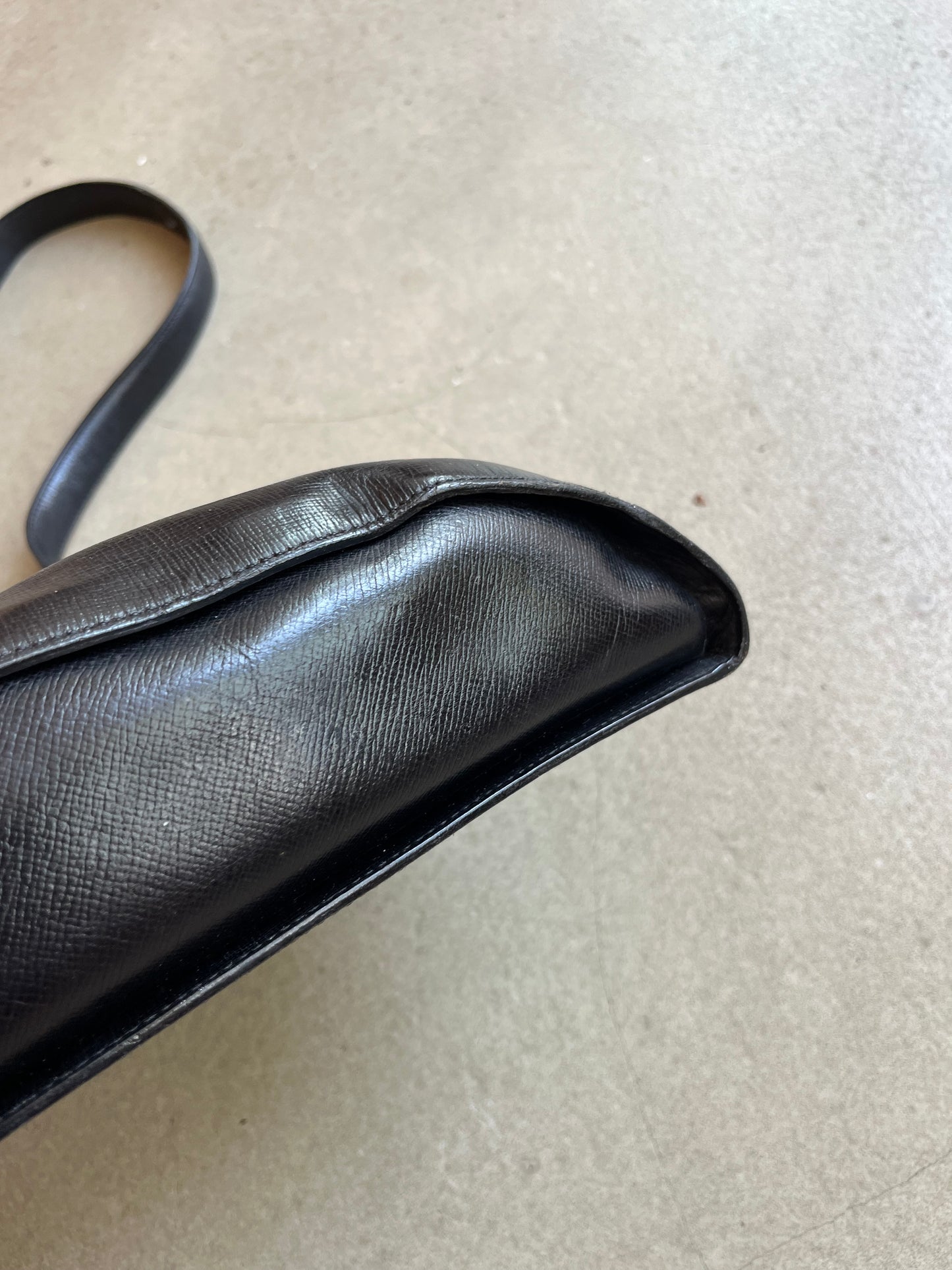 Christian Dior Leather Sling Bag Black