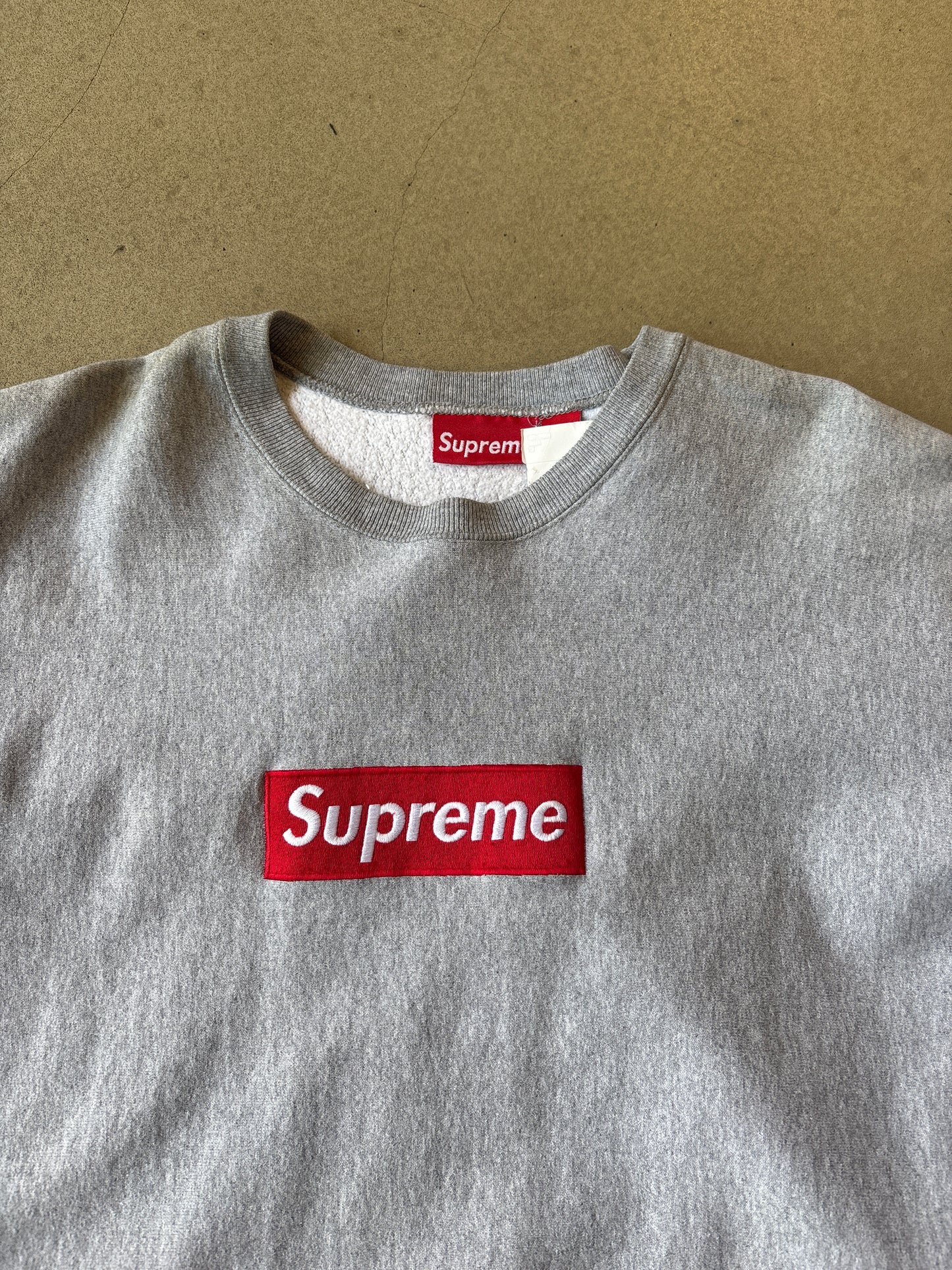 Supreme Box Logo Crewneck 2005 Grey XL
