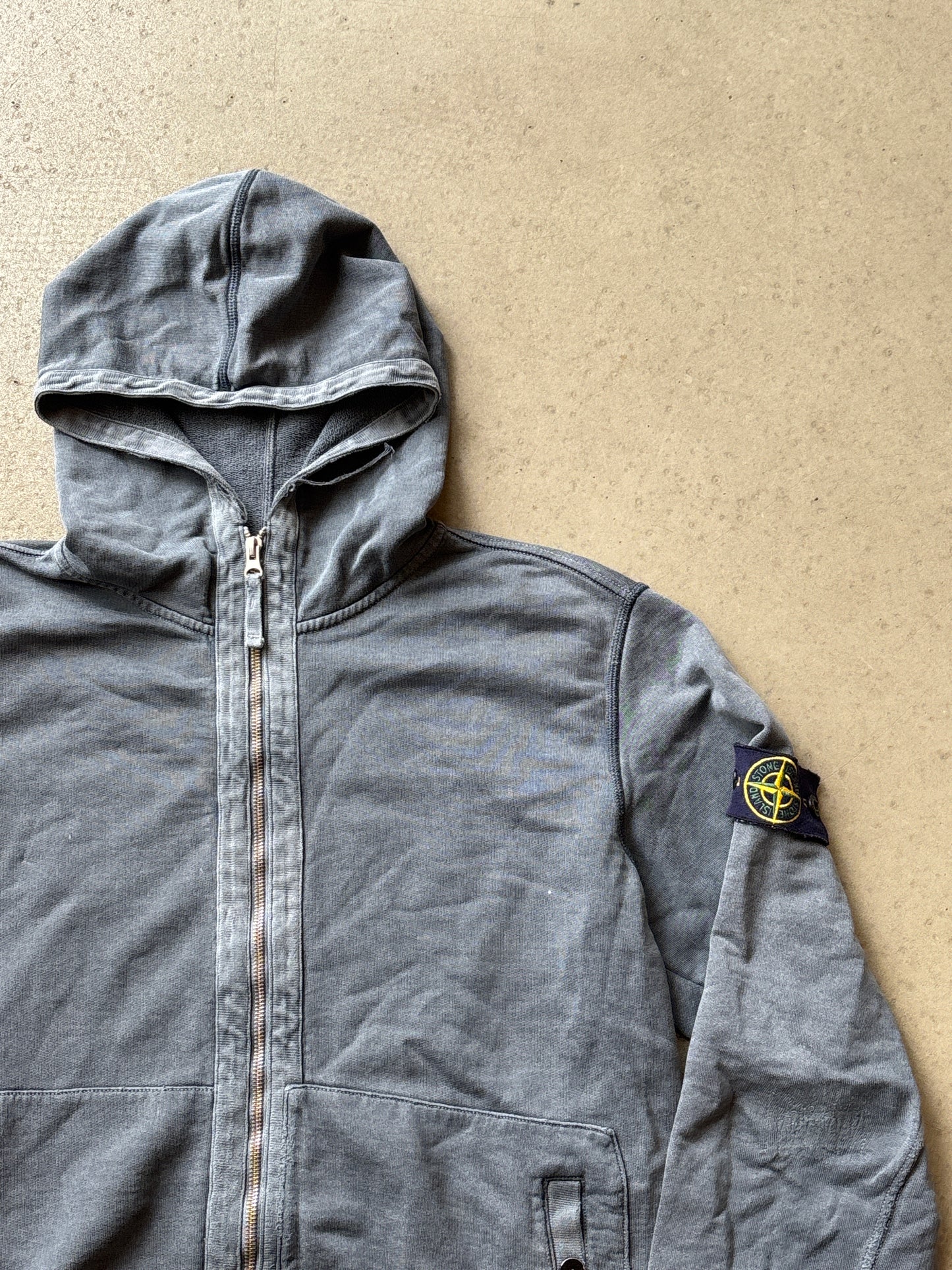 Vintage Stone Island Hoodie Grey XL