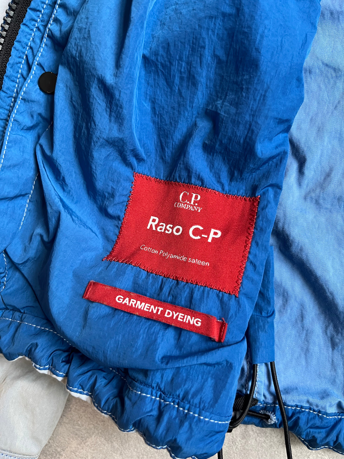 CP Company Raso C-P Garment Dyed Jacket Blue/White