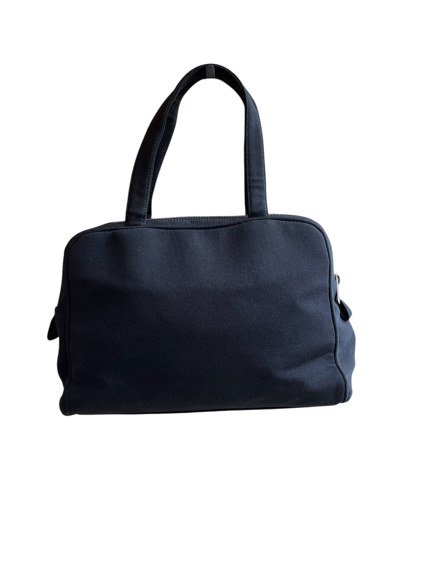 Miu Miu Canvas Bowling Handbag Black