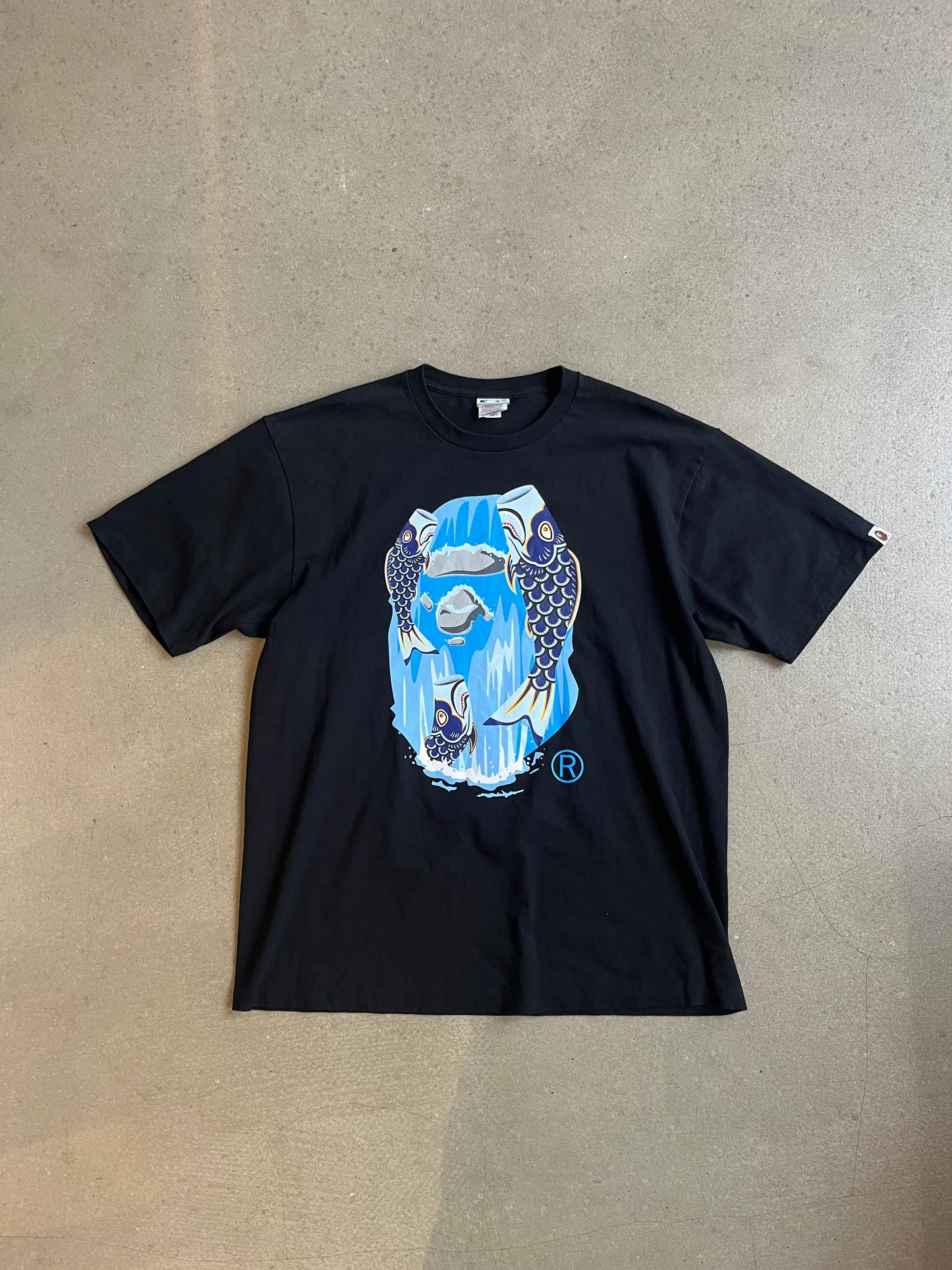 Bape Koinobori Waterfall Ape Head Tee XXL