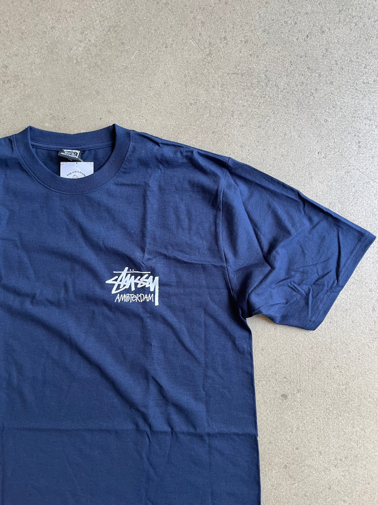 Stussy Amsterdam Tee Navy L