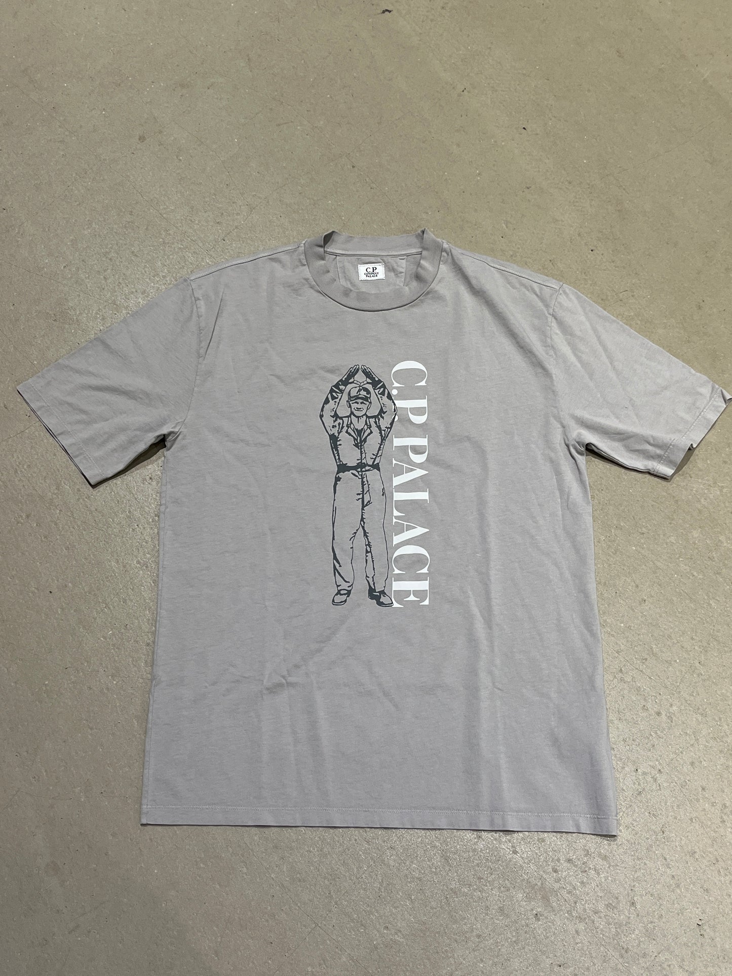 Palace X Cp Company Tee Brown Medium