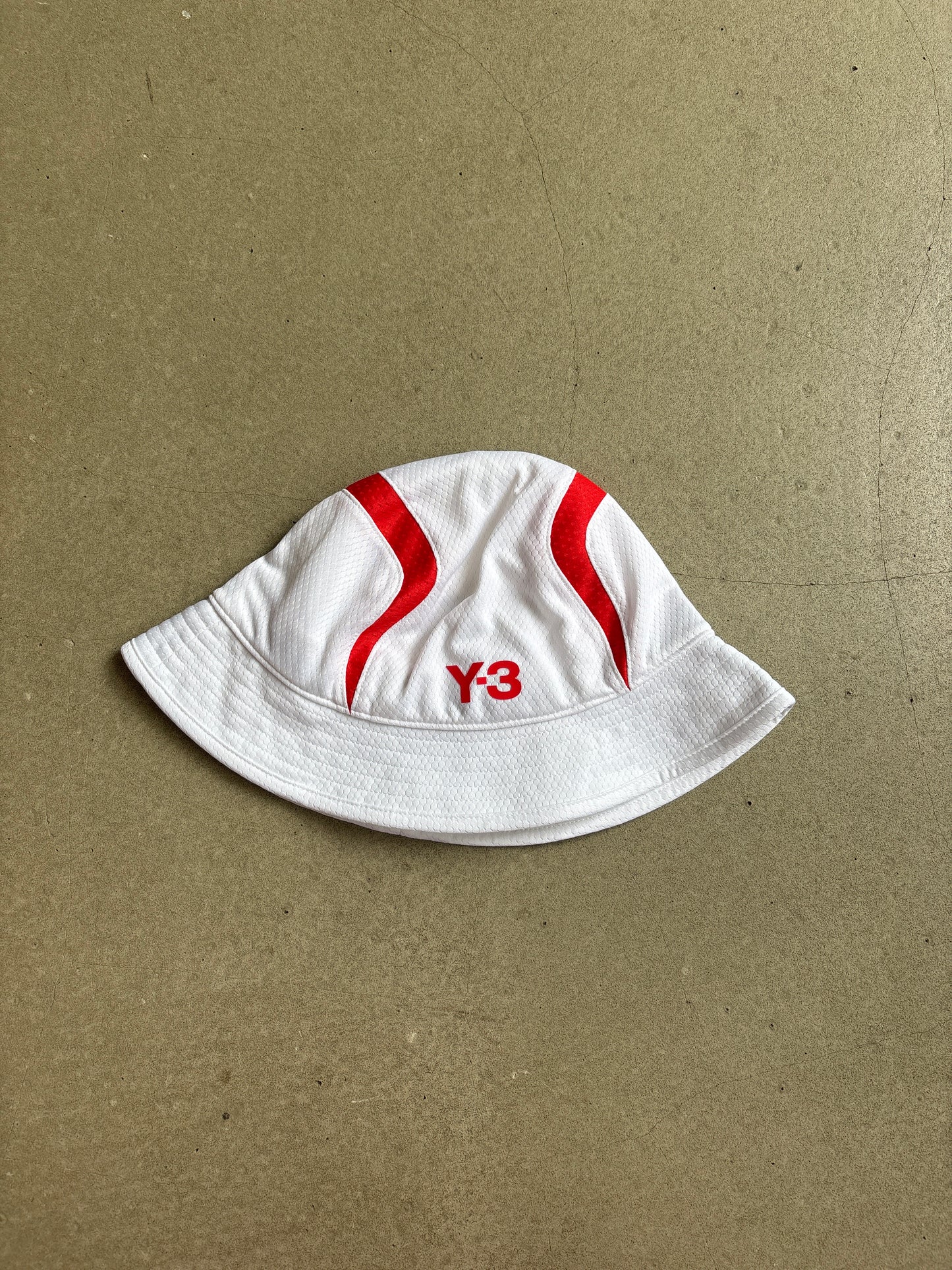 Palace Y-3 Bucket Hat White/Red