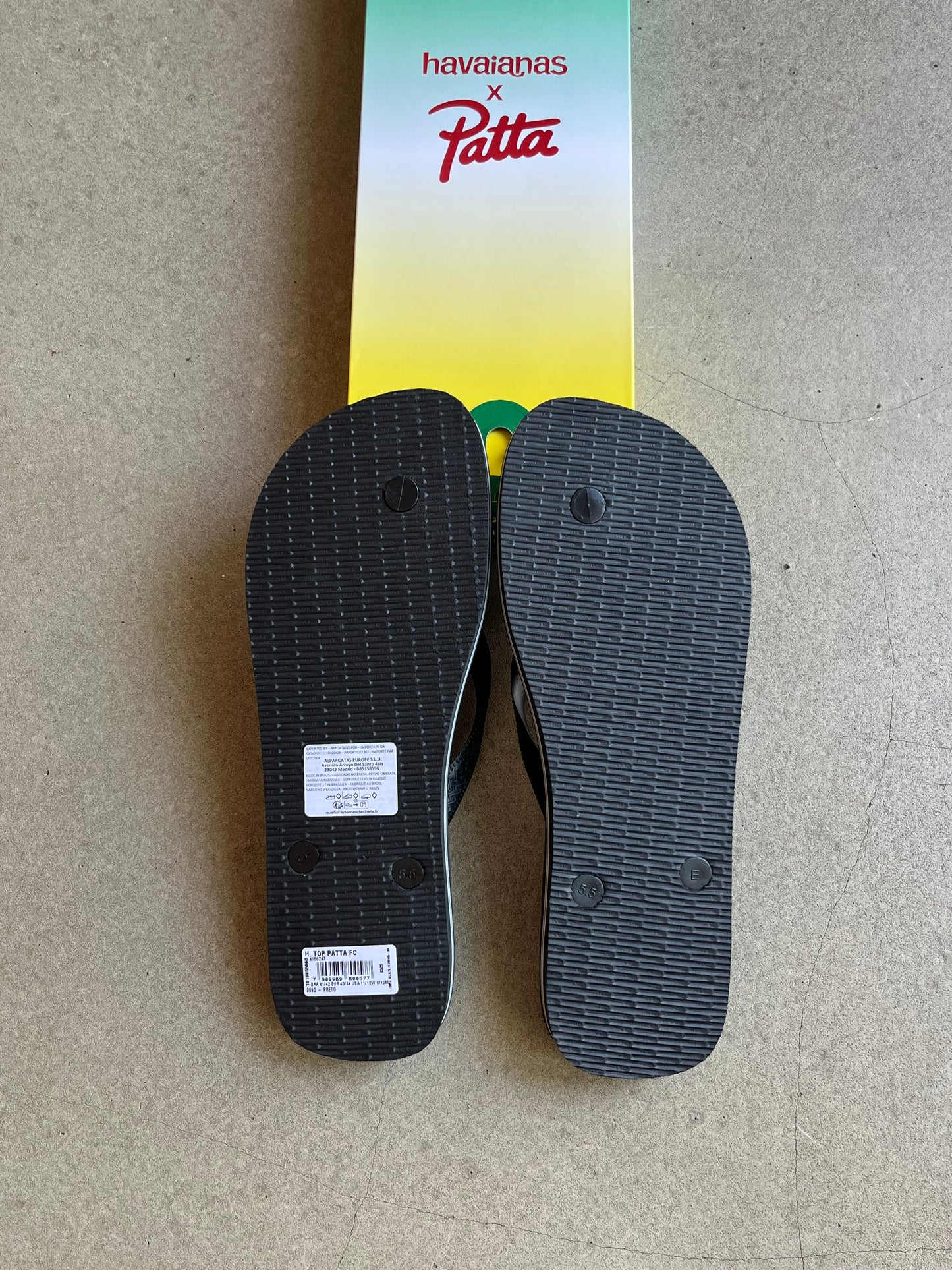 Patta x Havaianas Top Slides Black 47/48