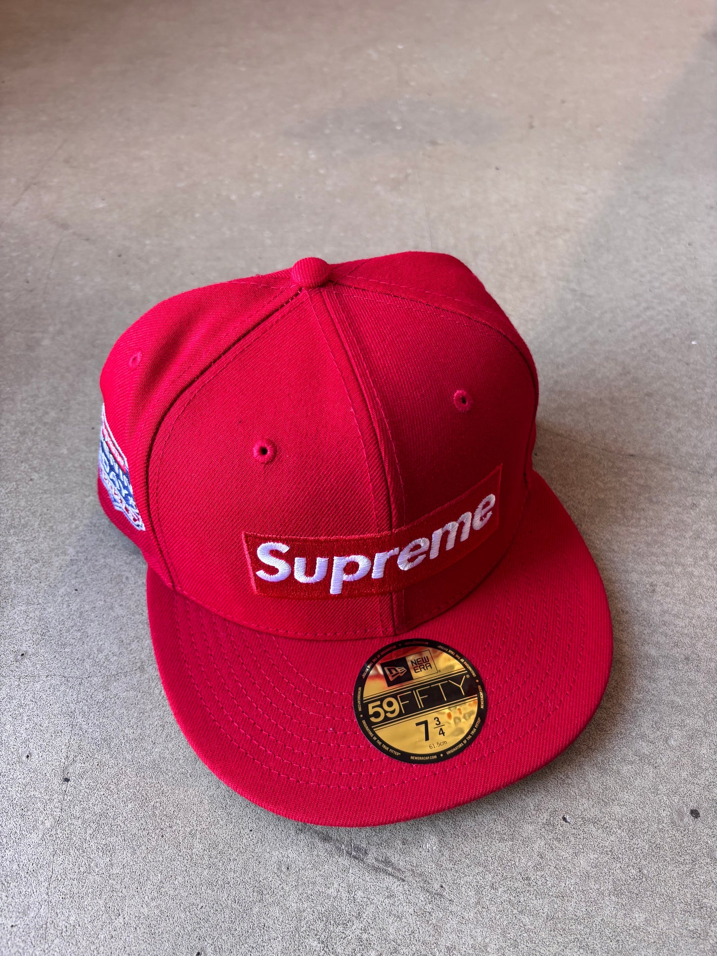 Supreme No Comp New Era Cap Red 7 3/4