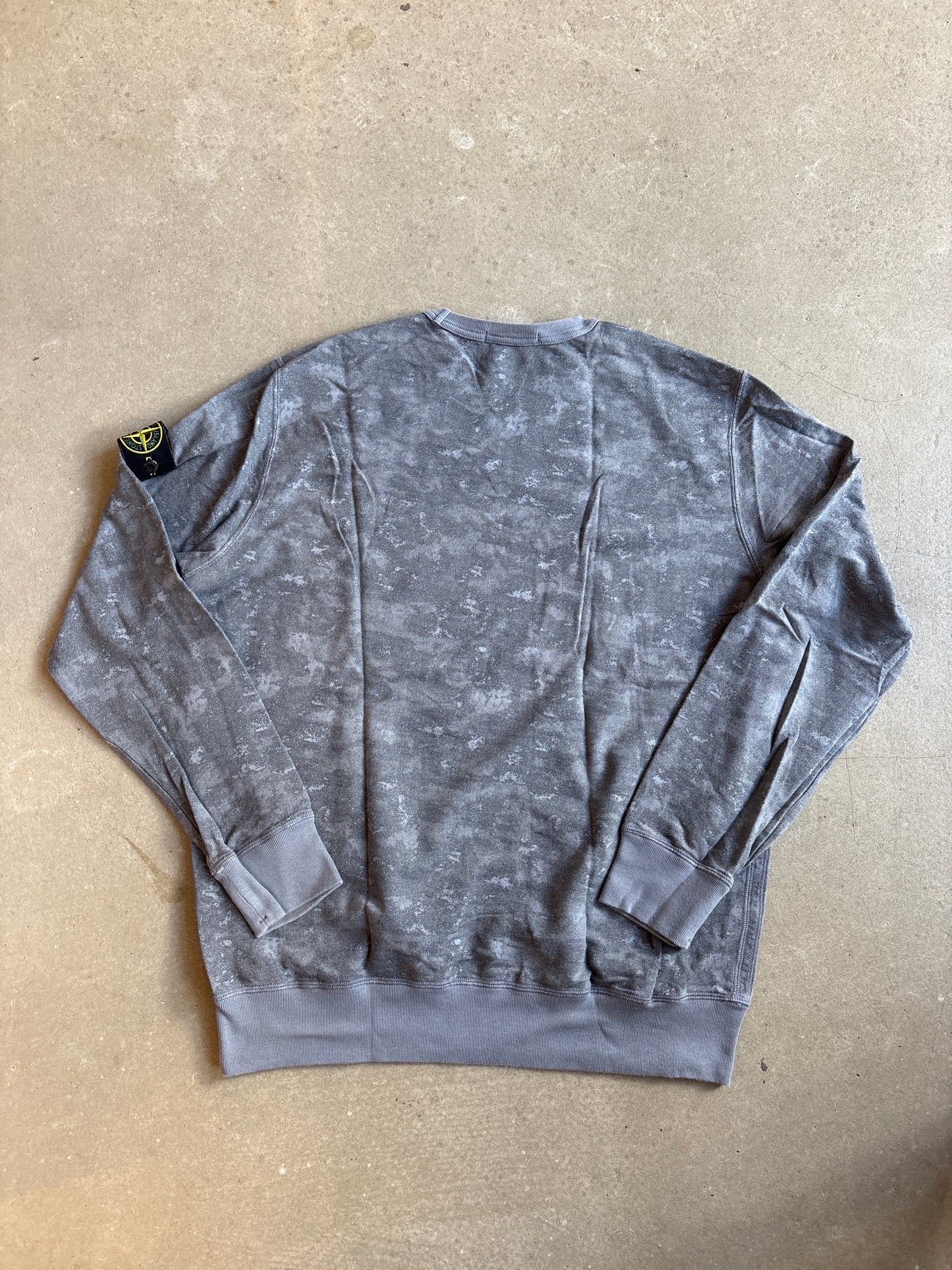 Stone Island Grey Cotton Sweater XXL