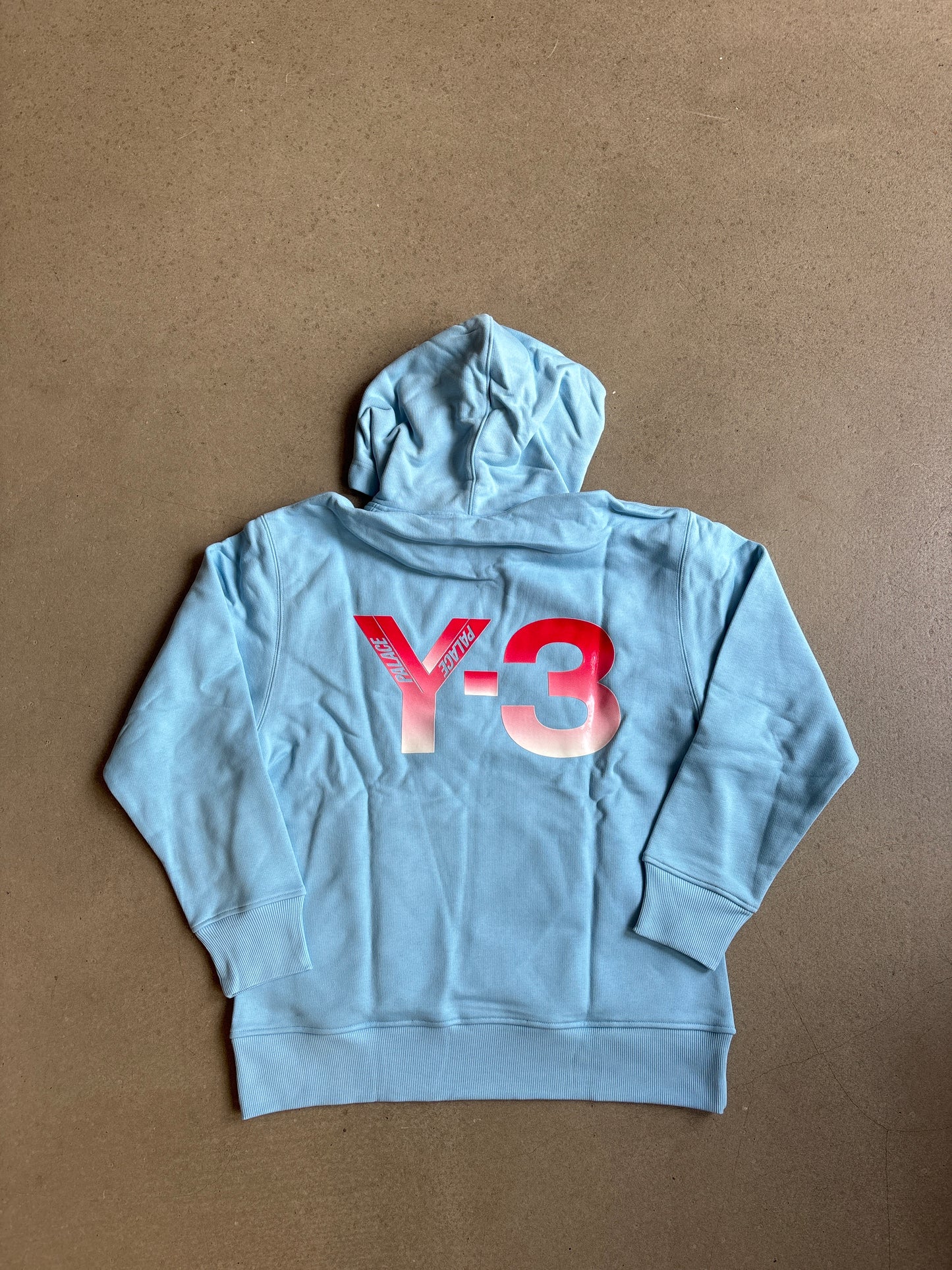 Palace Y-3 Logo Hoodie Blue