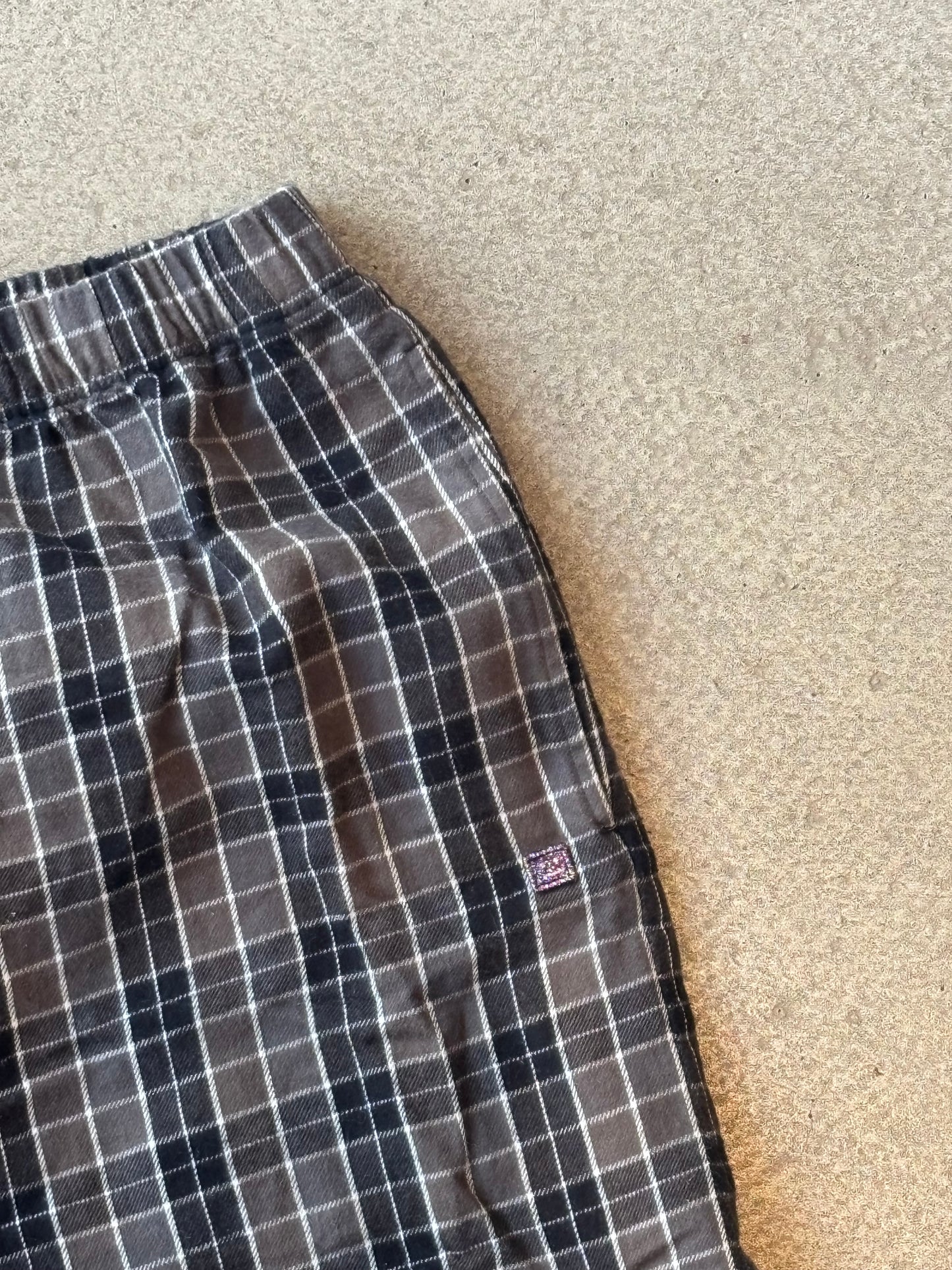 Acne Studios Checked Cotton Flannel Shorts M