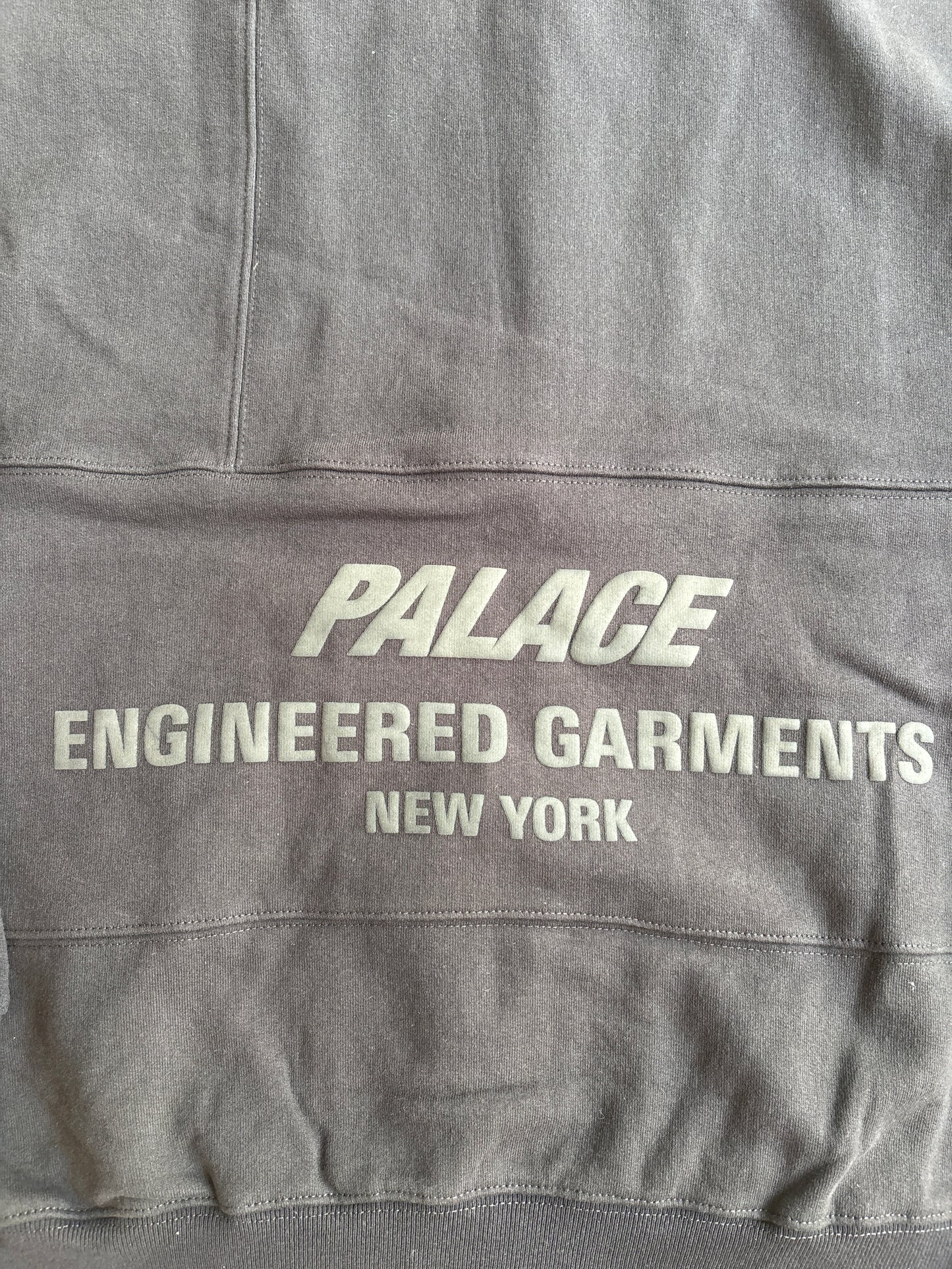 Palace x Engineered Garments Heavy Patchwork Zip Hood Black