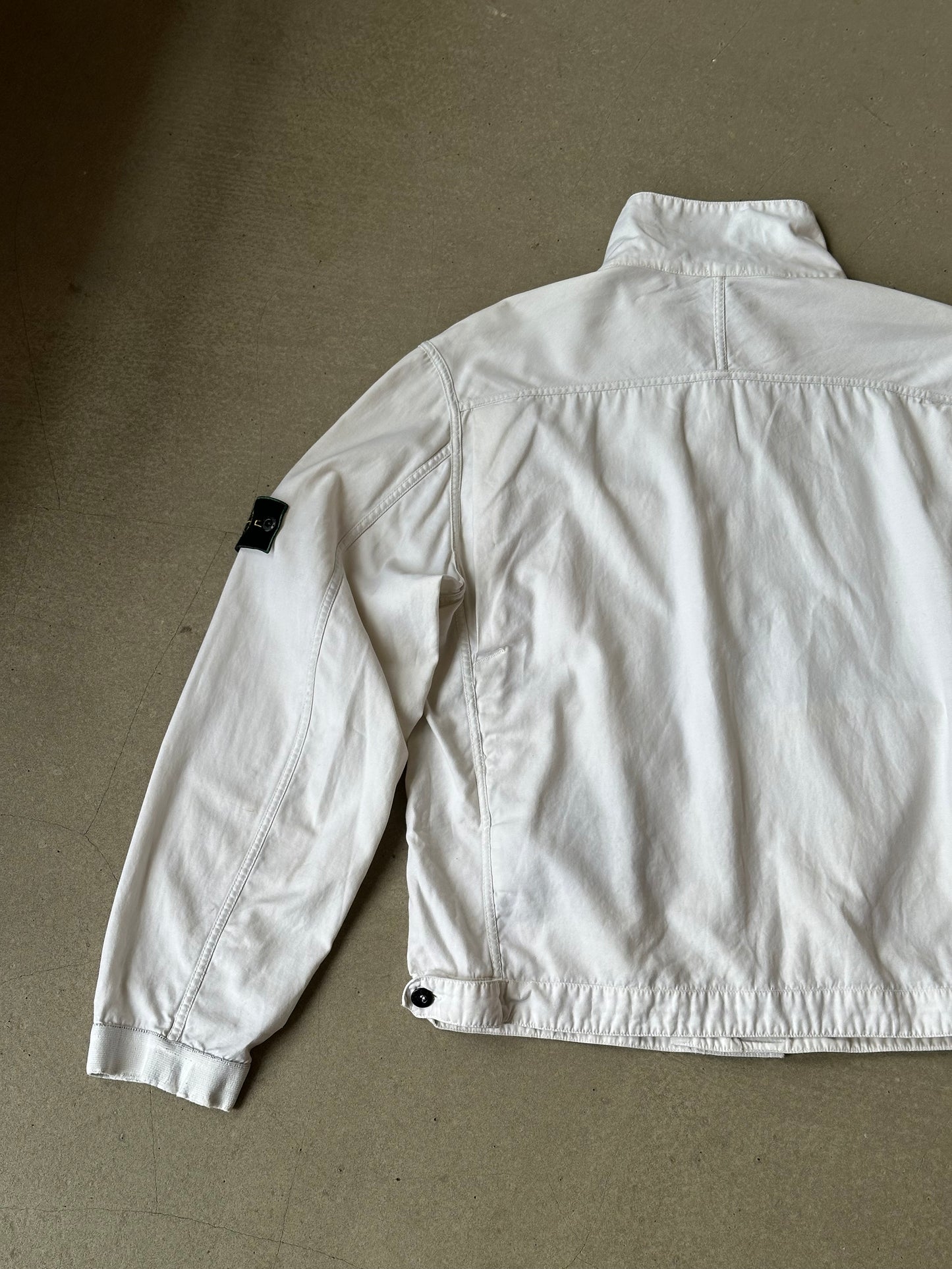 Vintage Raso Gommato Green Edge Badge Jacket White L