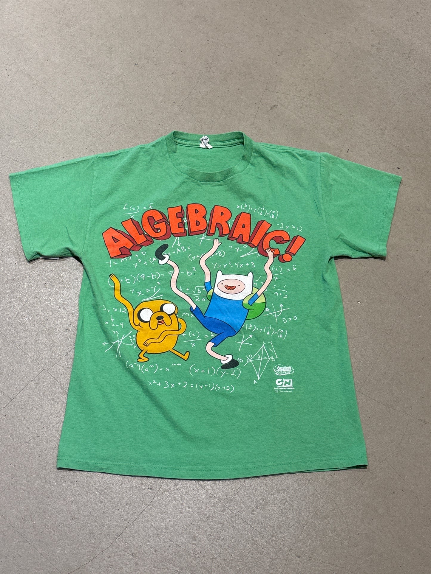 Vintage Delta Adventure Time Algebraic Tee Green Medium