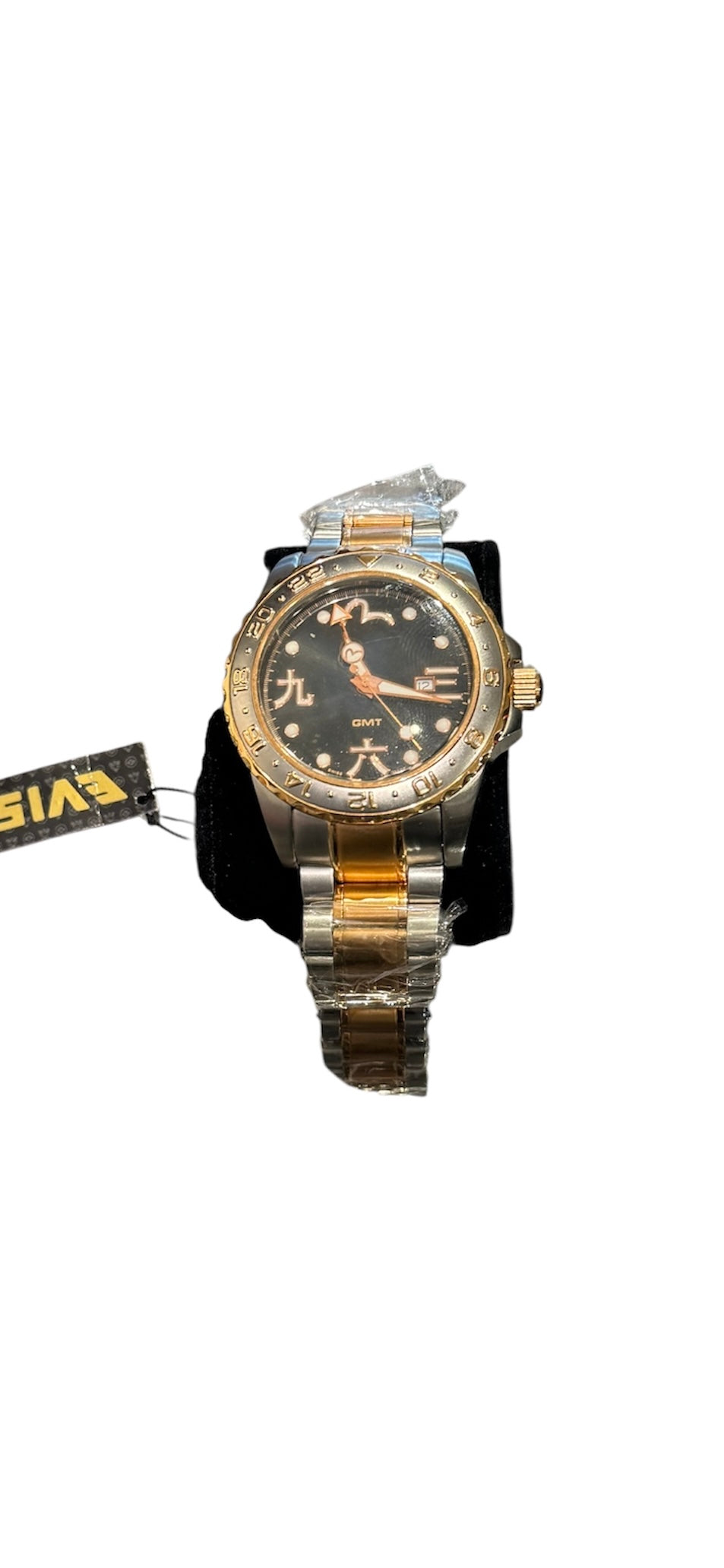 Evisu Yamate GMT Model Black Face Watch 7009-22