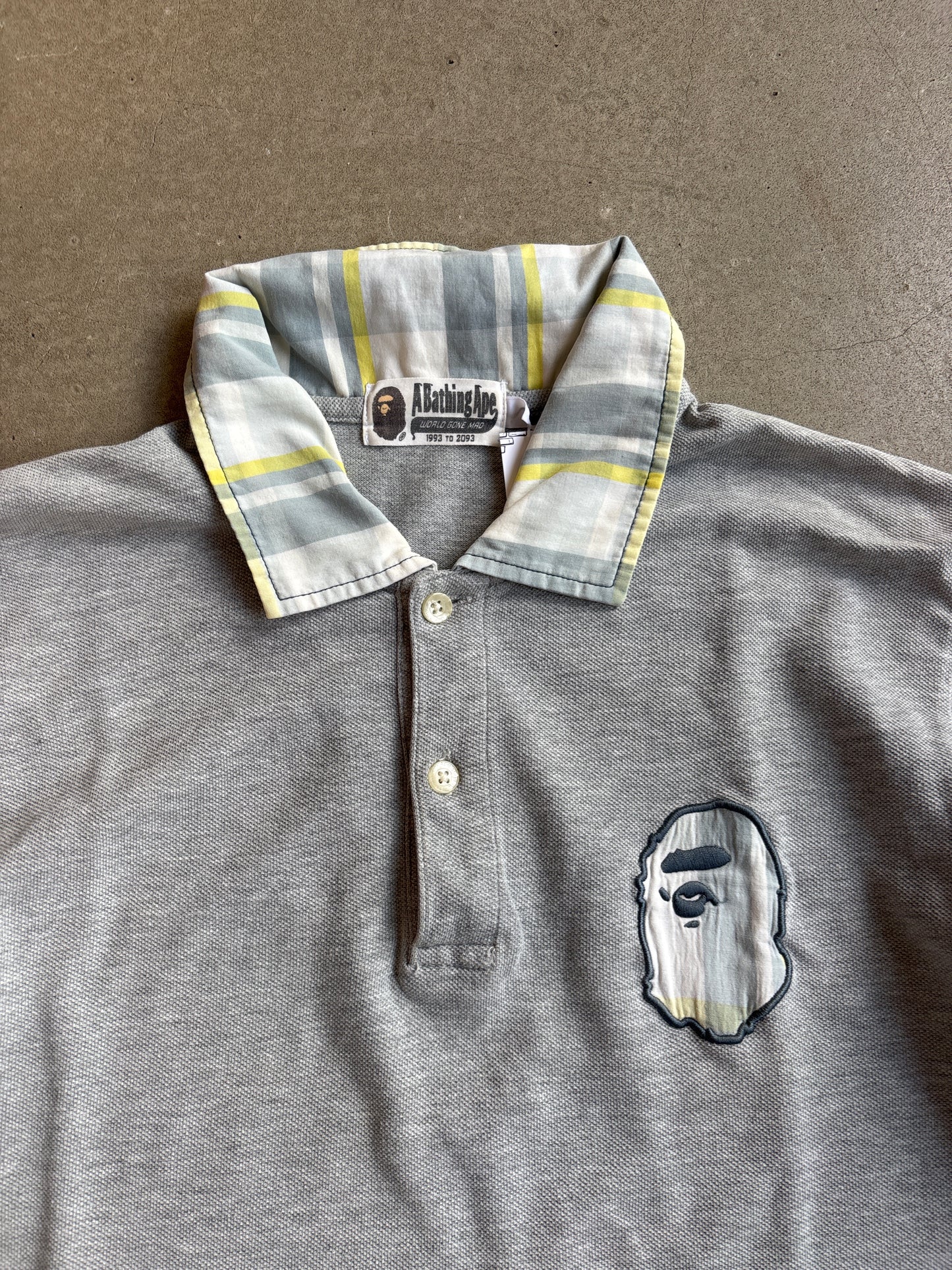 Bape Polo Grey M