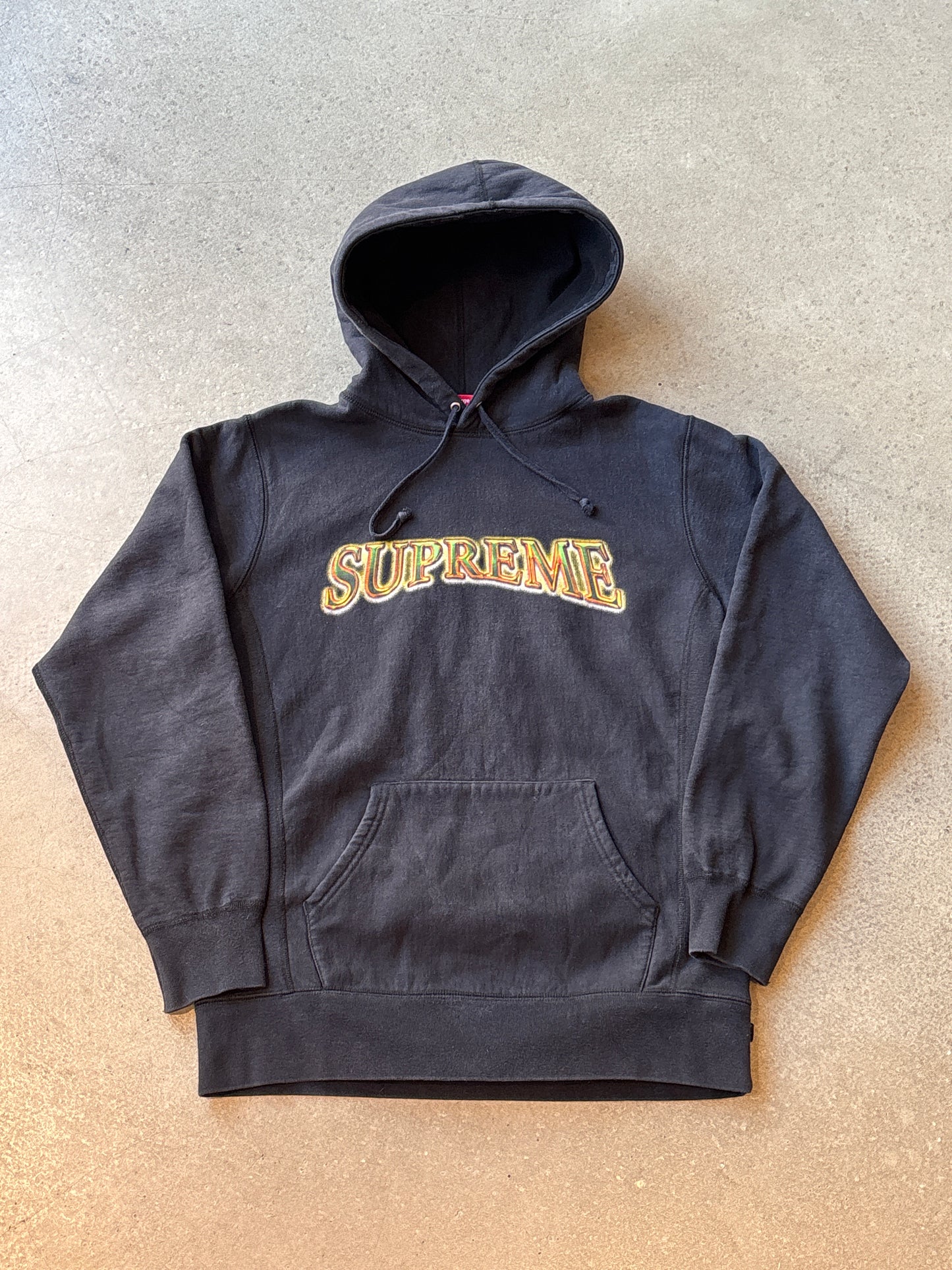 Supreme Metallic Arc Hoodie Black L