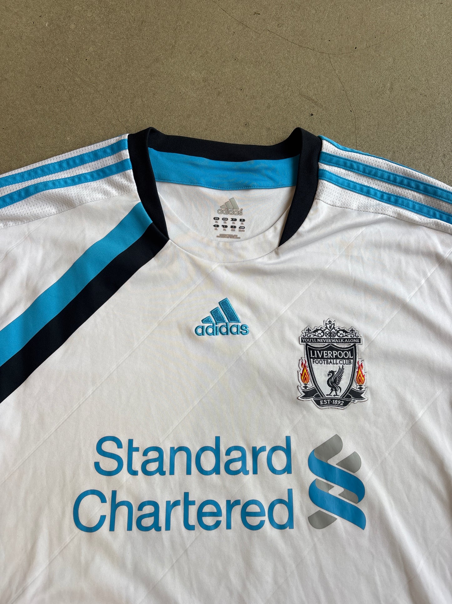 Adidas Liverpool 2011-2012 Jersey White XL