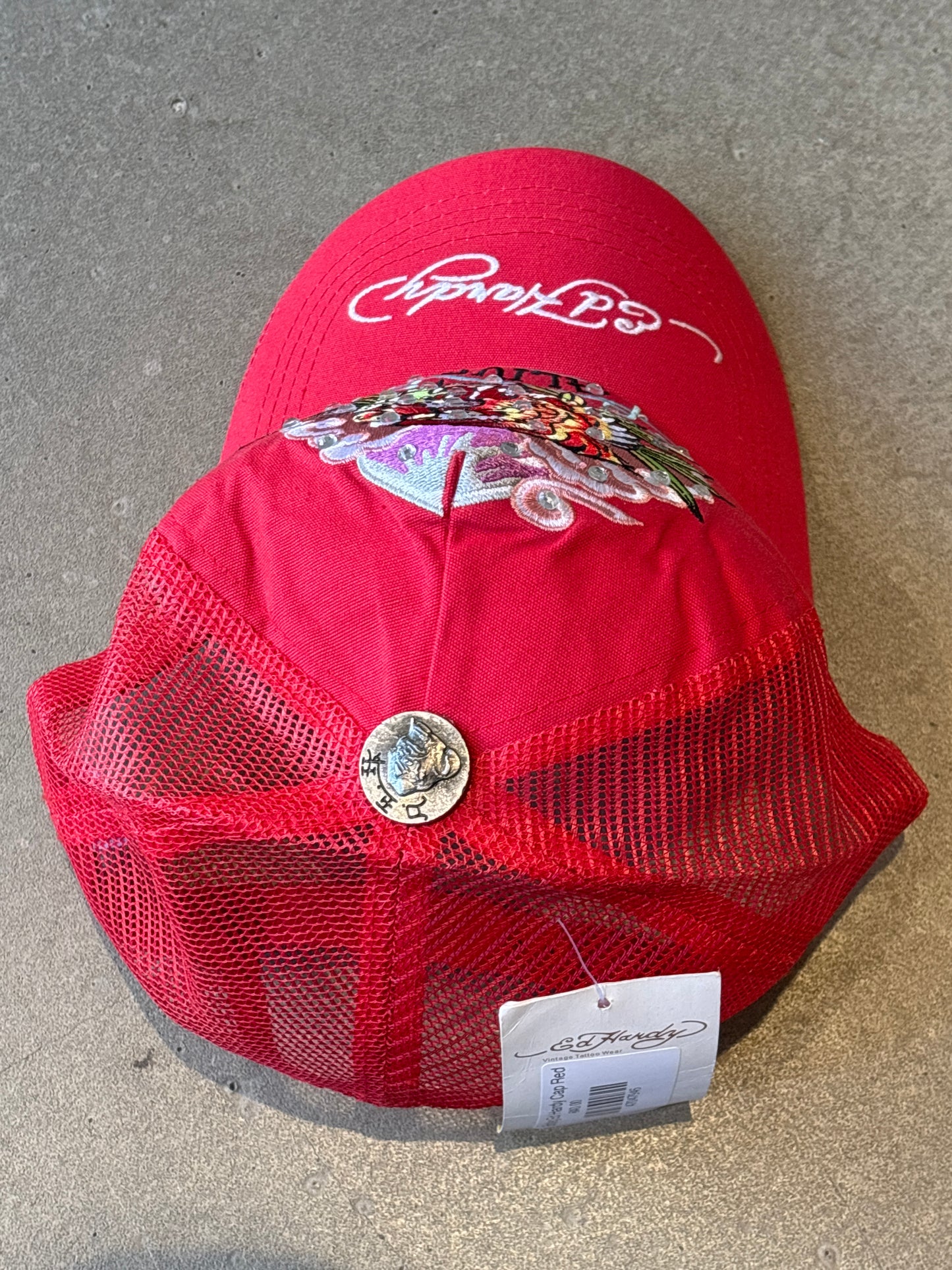 Bootleg Ed Hardy Cap Red