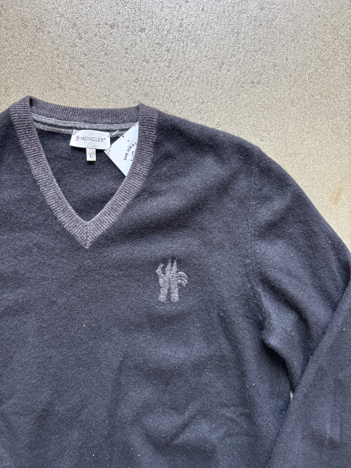 Moncler Wool Sweater Black L