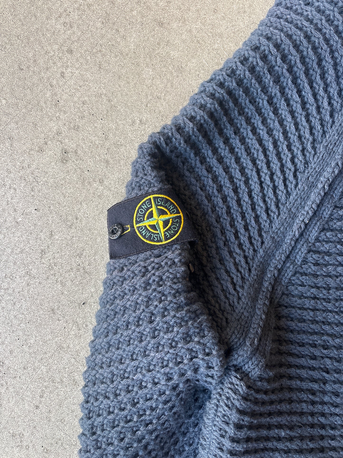 Vintage Stone Island Heavy Knit Grey XXL