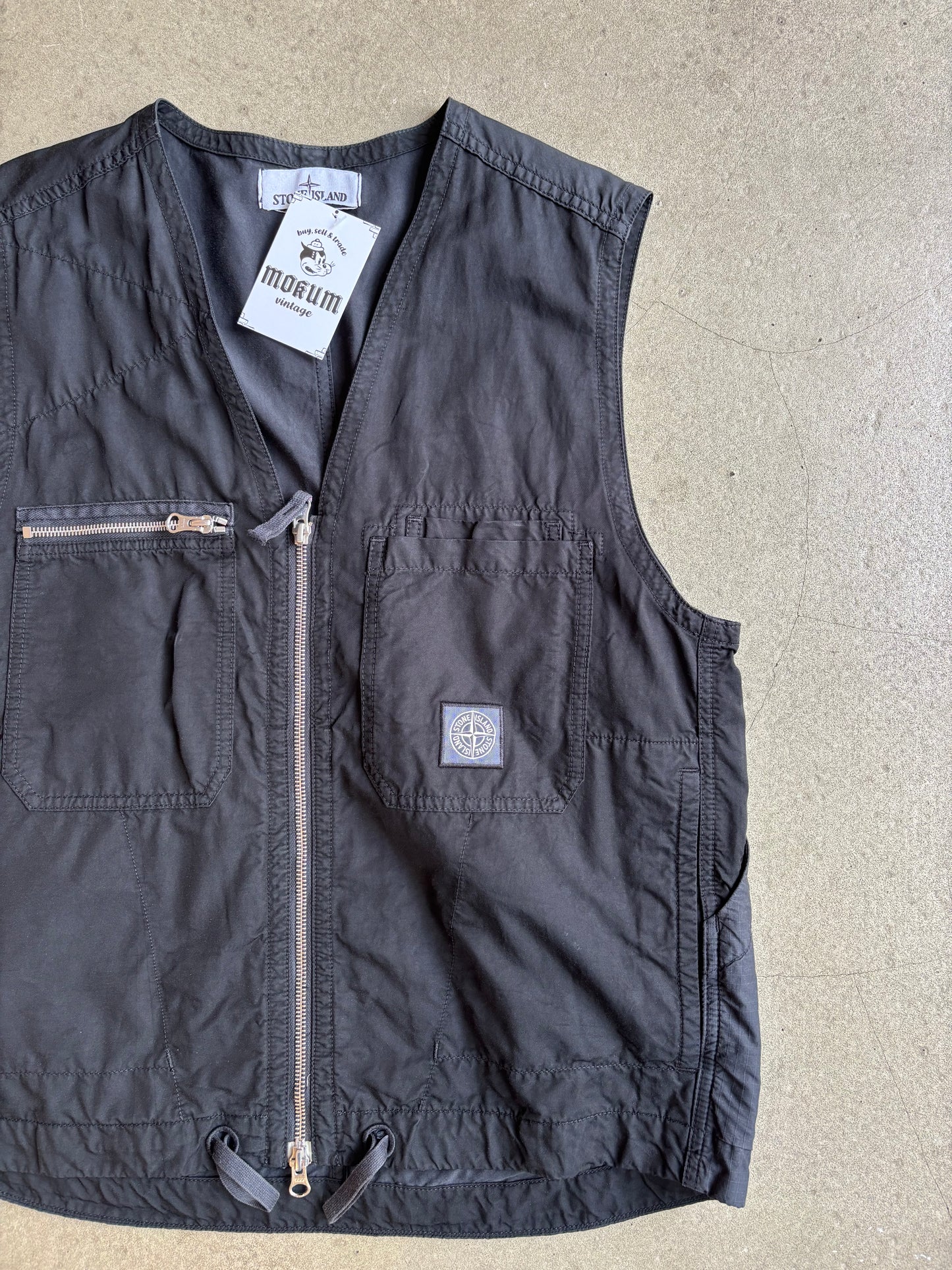 Stone Island Cotton Twill TC Vest Black Small