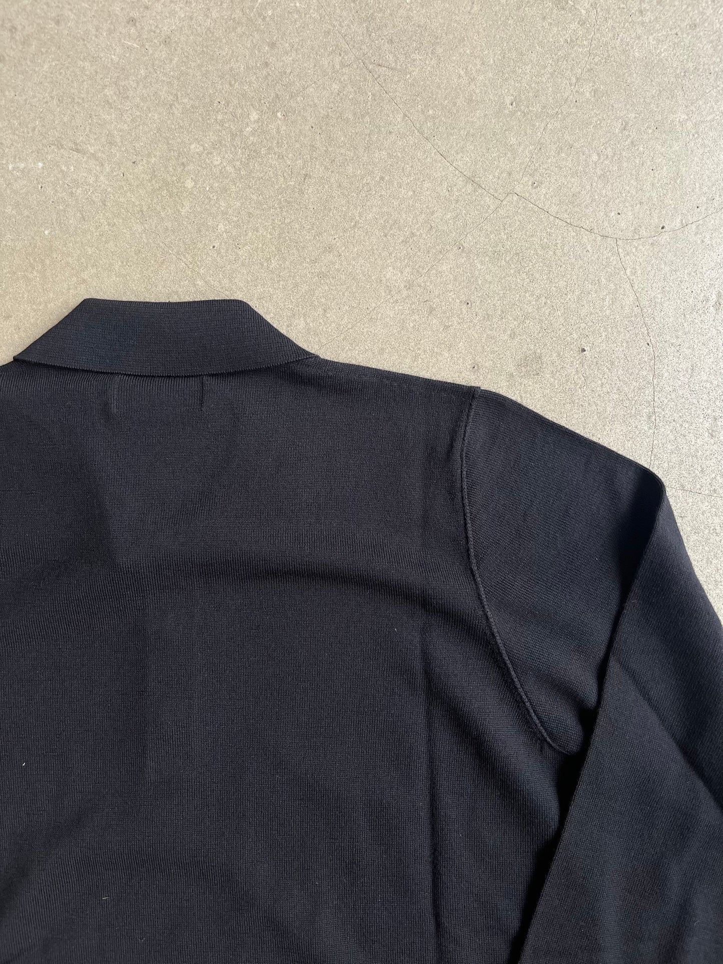 Stone Island Button Up Knit Black Small