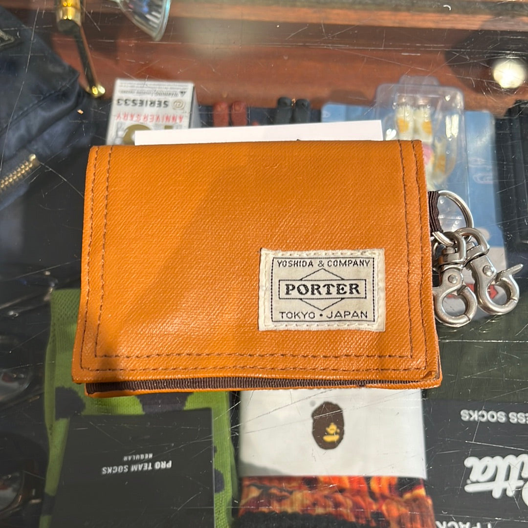 Porter Coin Case Key Ring Orange