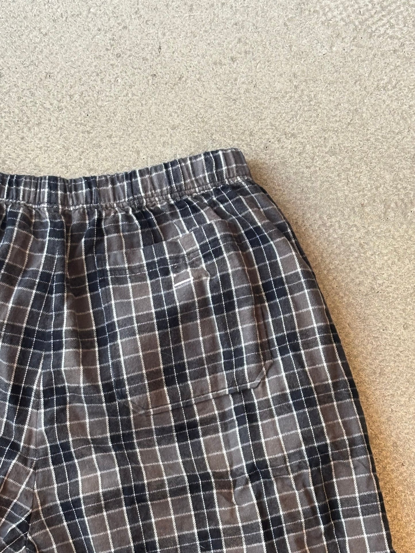 Acne Studios Checked Cotton Flannel Shorts M