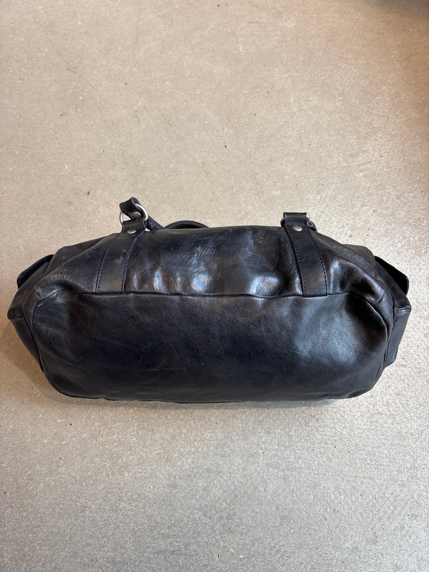 Vintage Replay Black Leather Bag