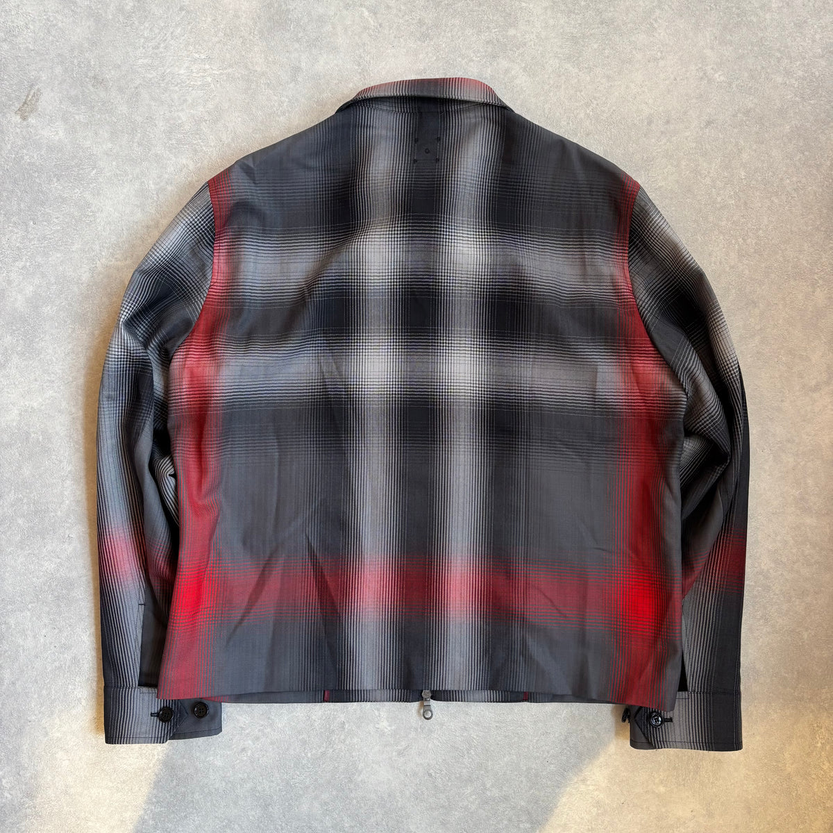 Burberry x Pop Trading Company Blur Check Wool Harrington Jacket XXL