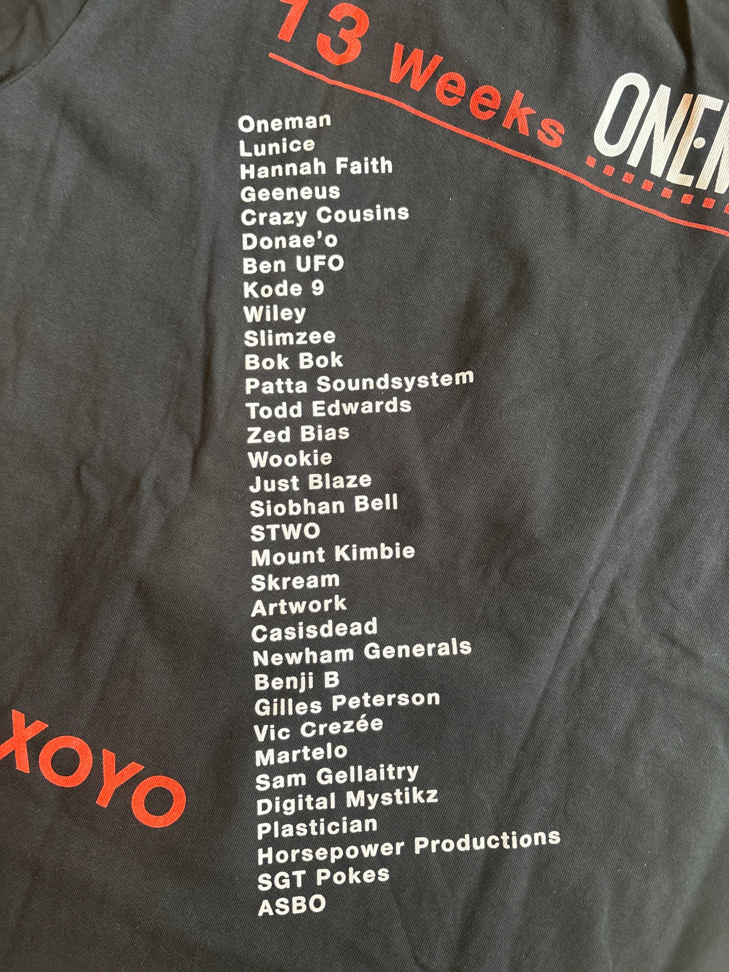 Patta x DJ One man x XOYO 13 Weeks Tee Black L