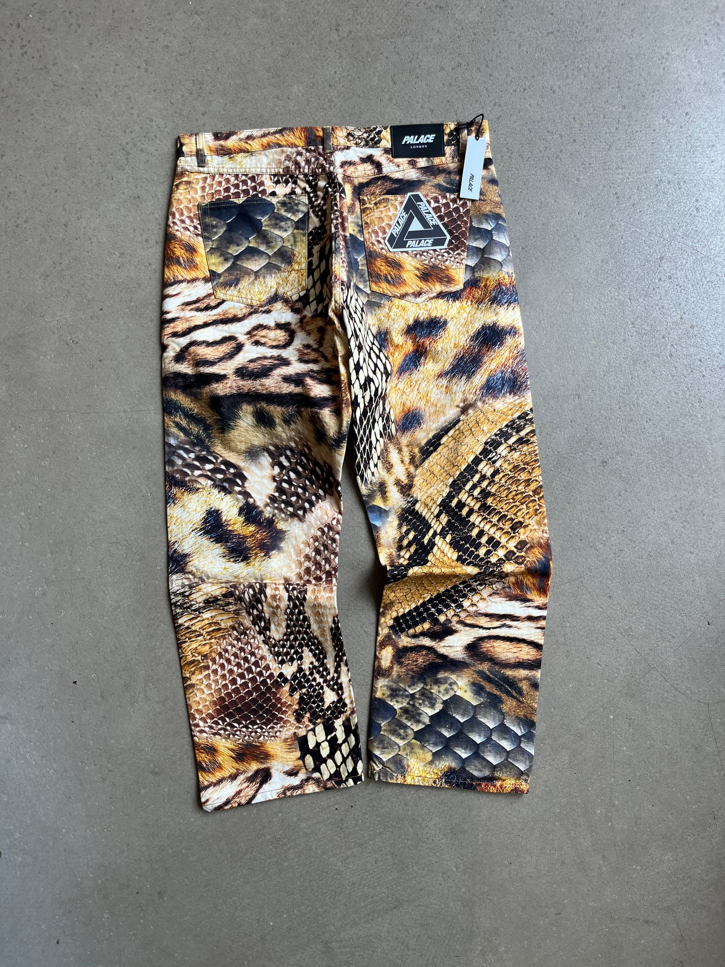 Palace Animal Print Jeans Yellow
