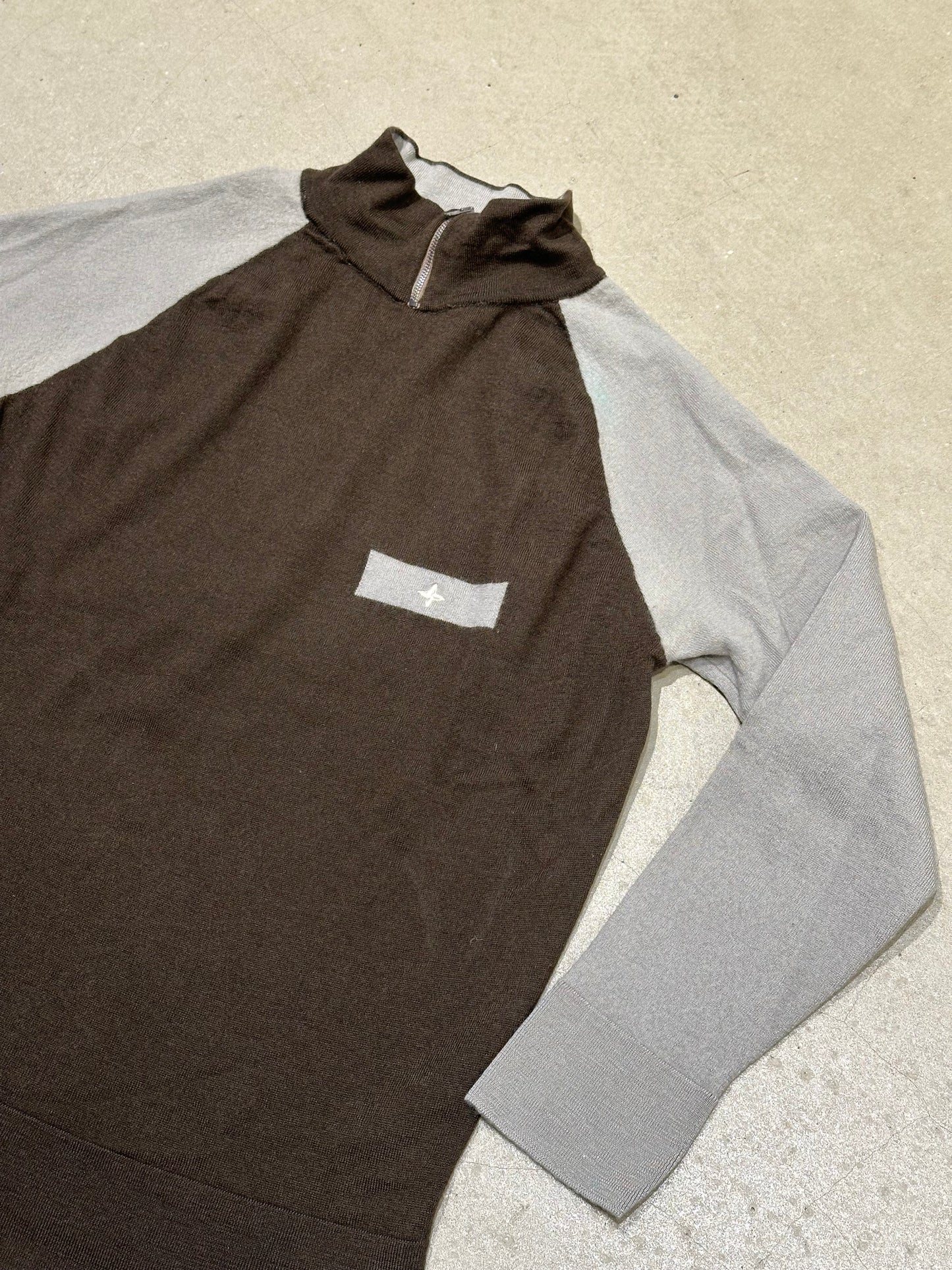 Stone Island Denims Half Zip Knit Green S