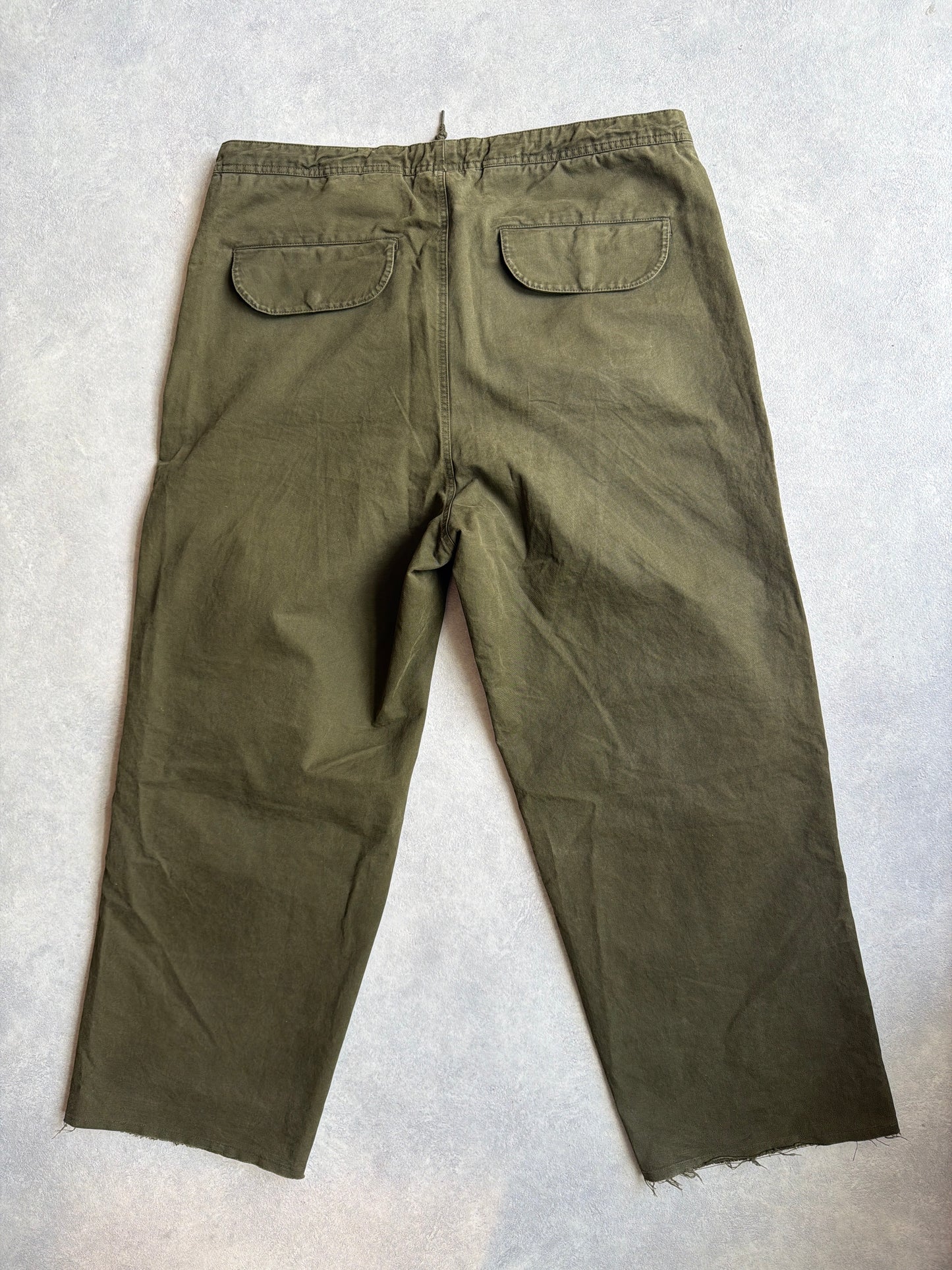 Entire Studios Cut Off String Cargo Army Green XL