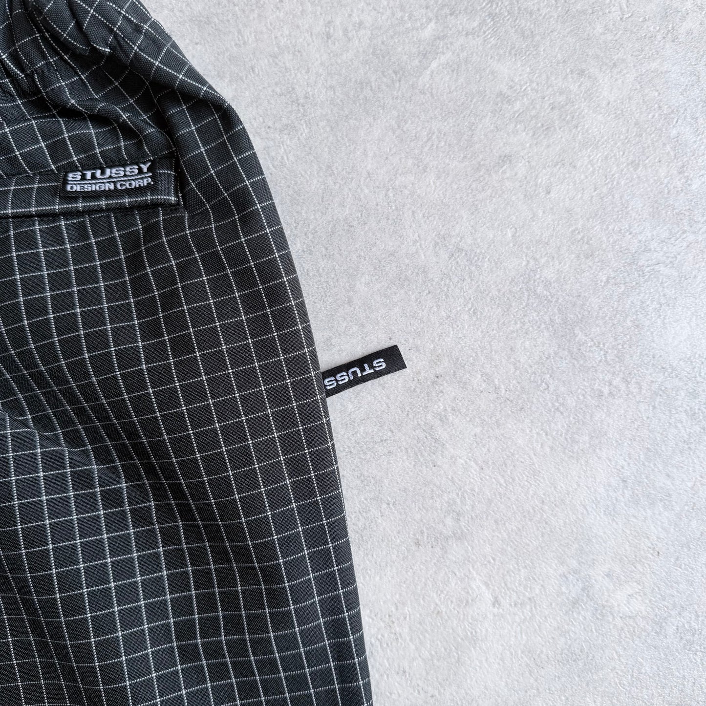Stussy Grid Brushed Beach Pants Black M