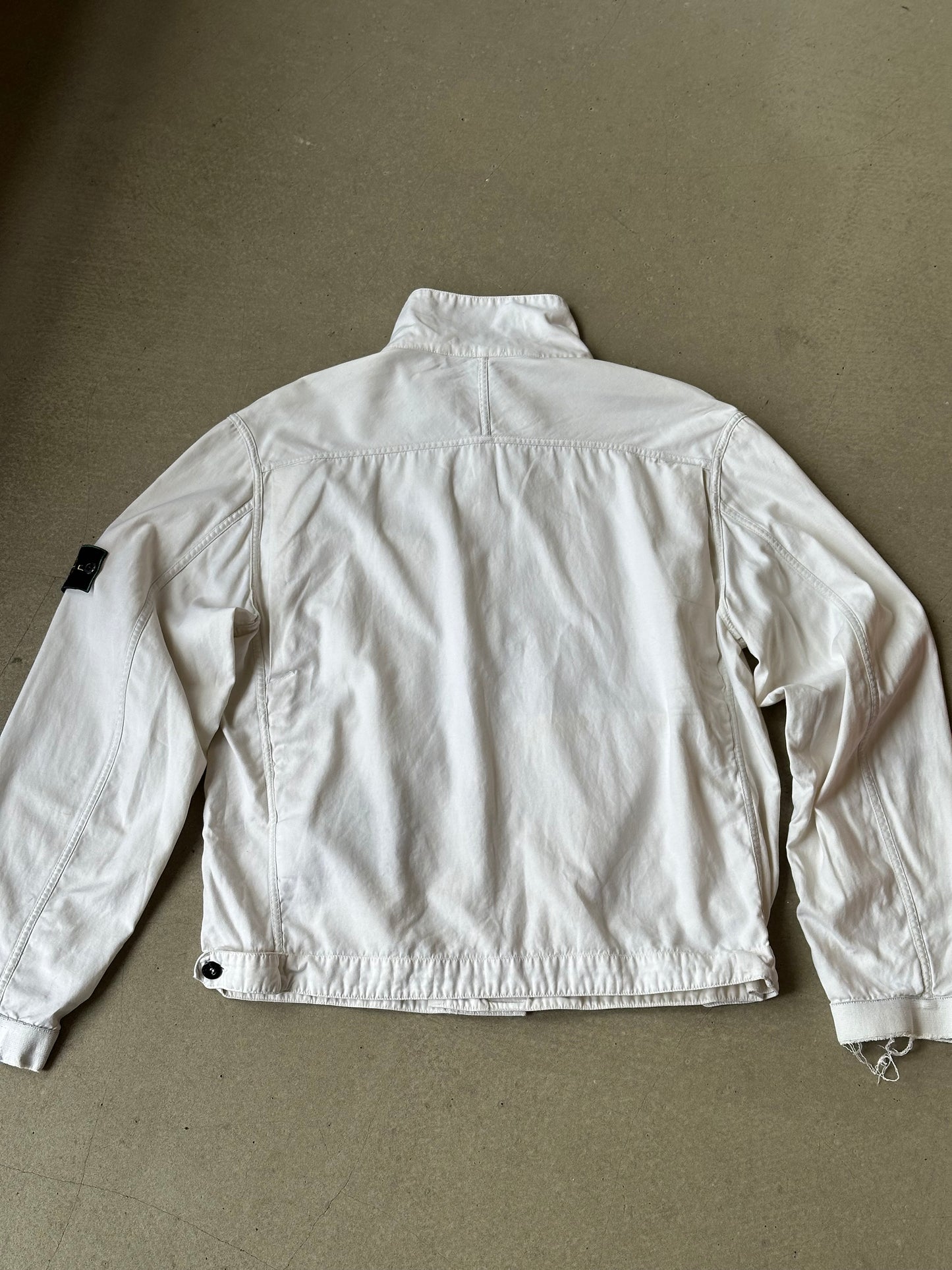 Vintage Raso Gommato Green Edge Badge Jacket White L