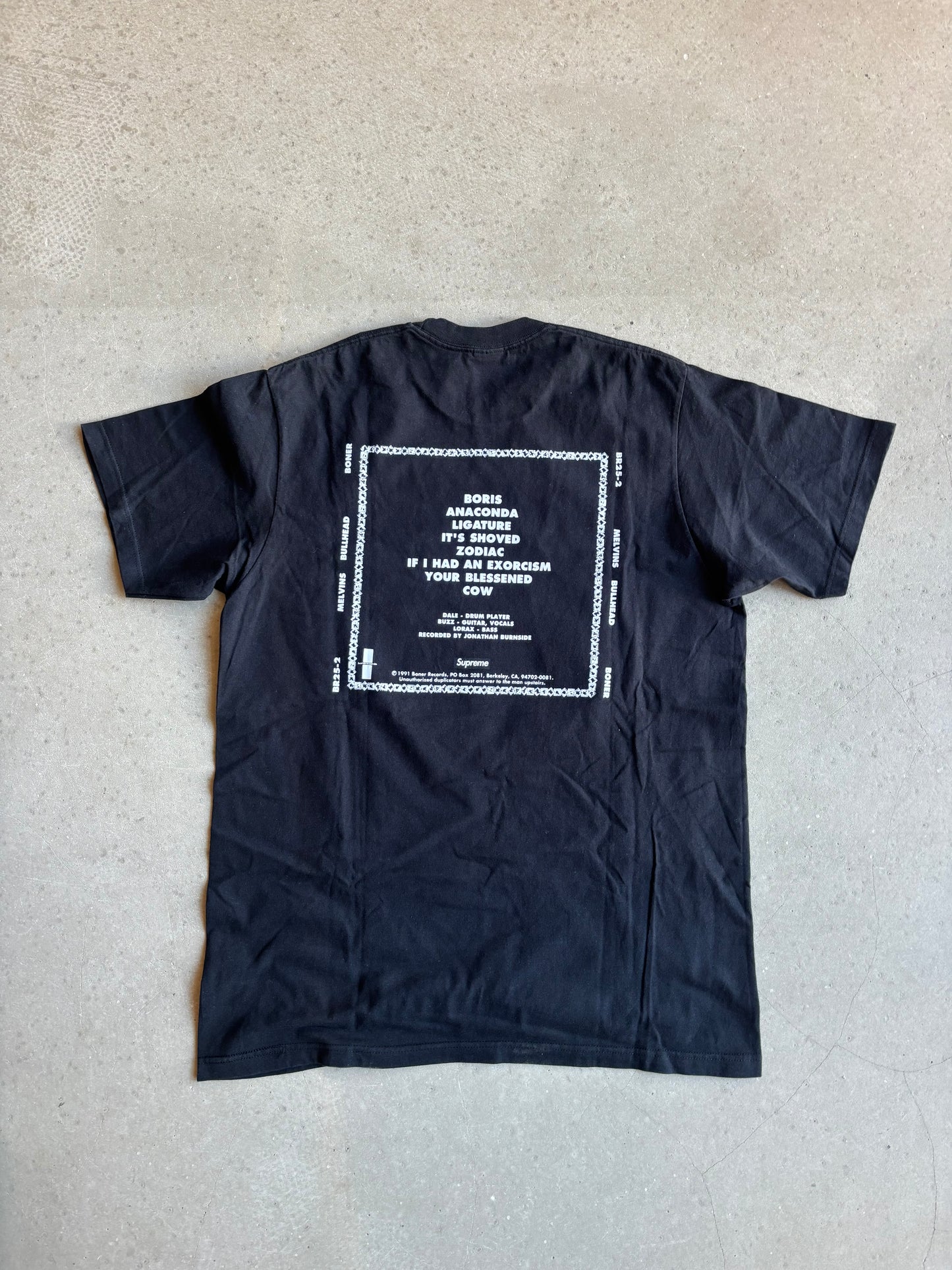 Supreme Melvins Bullhead Tee Black Large